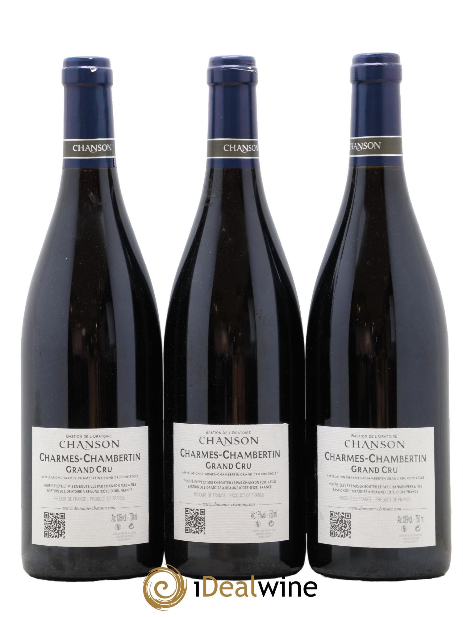 Charmes-Chambertin Grand Cru Chanson 2016 - Lot de 3 bouteilles - 1