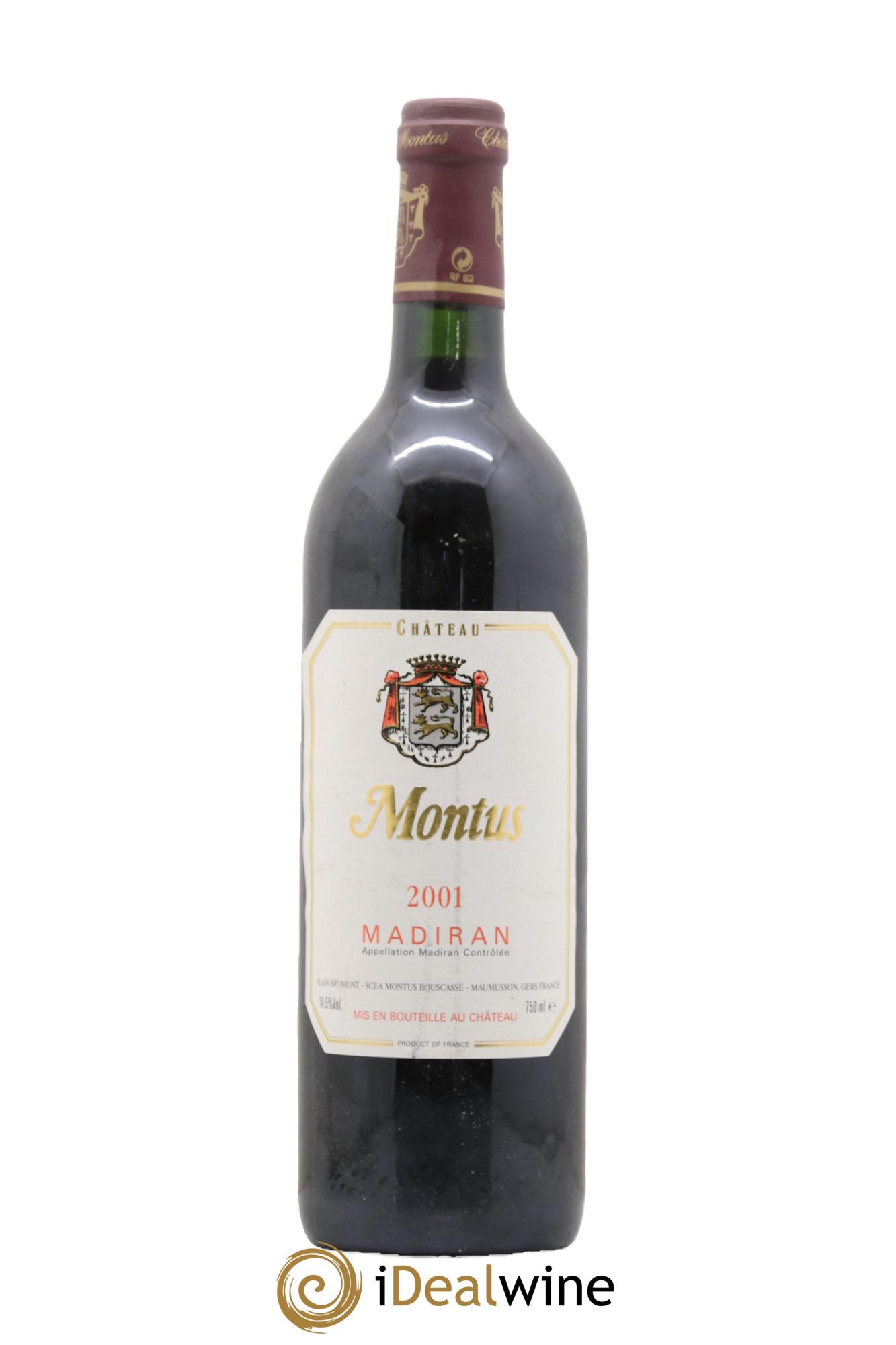 Madiran Château Montus Alain Brumont 2001 - Posten von 1 Flasche - 0