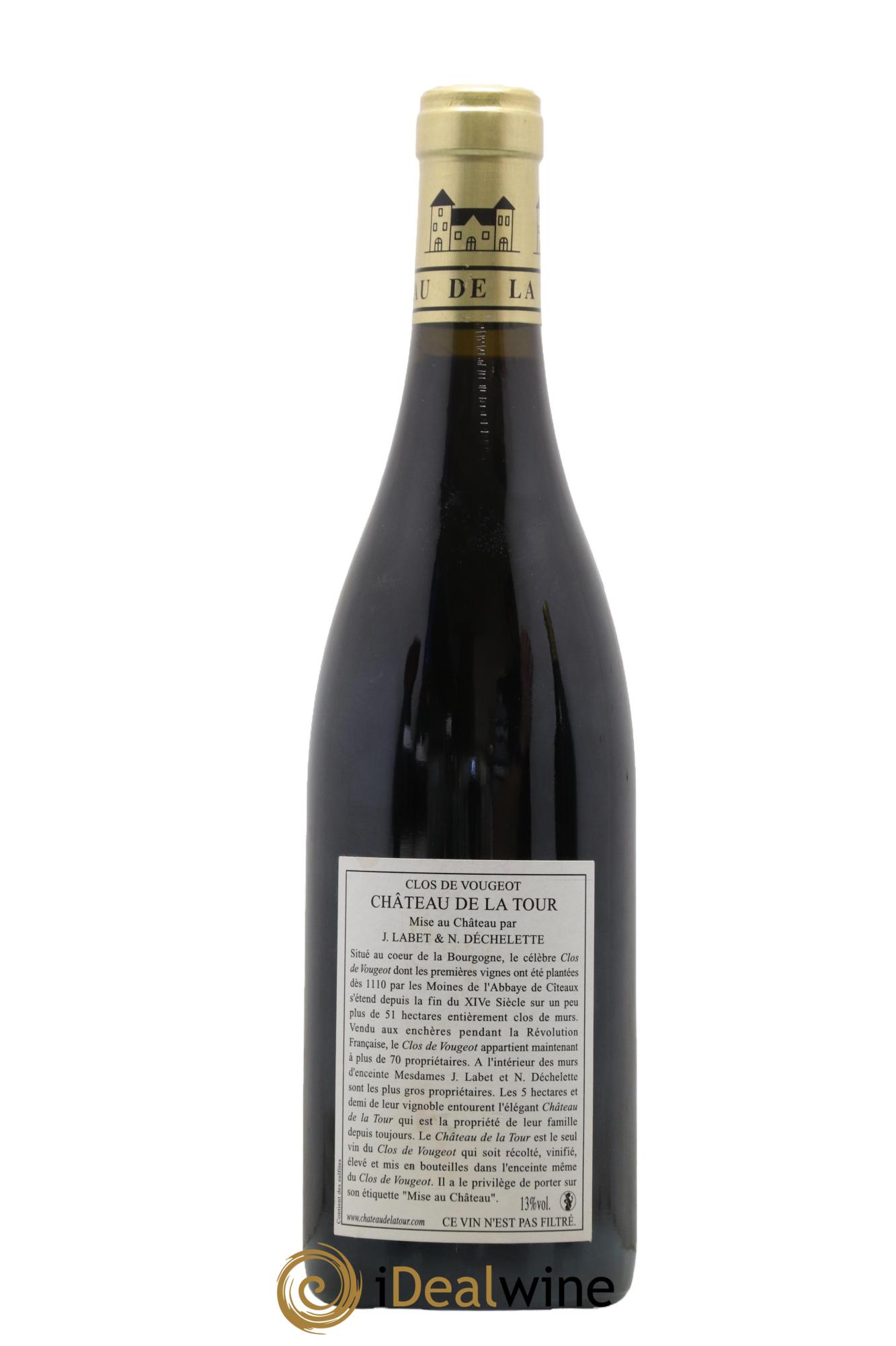 Clos de Vougeot Grand Cru Vieilles Vignes Château de La Tour 2010 - Lotto di 1 bottiglia - 1