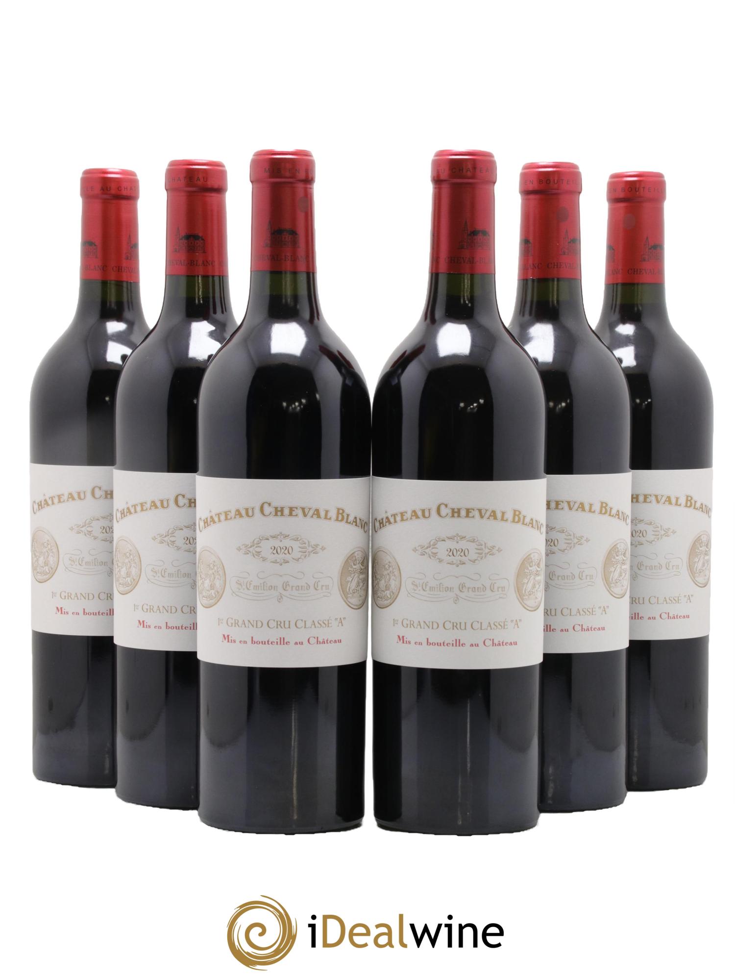 Château Cheval Blanc 1er Grand Cru Classé A 2020 - Lot of 6 bottles - 0