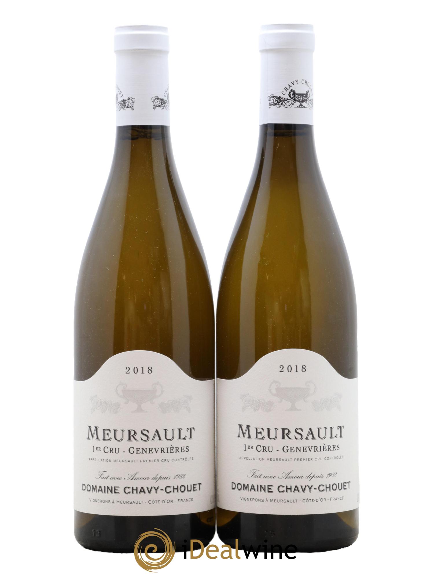 Meursault 1er Cru Les Genevrières Chavy-Chouet 2018 - Lot of 2 bottles - 0