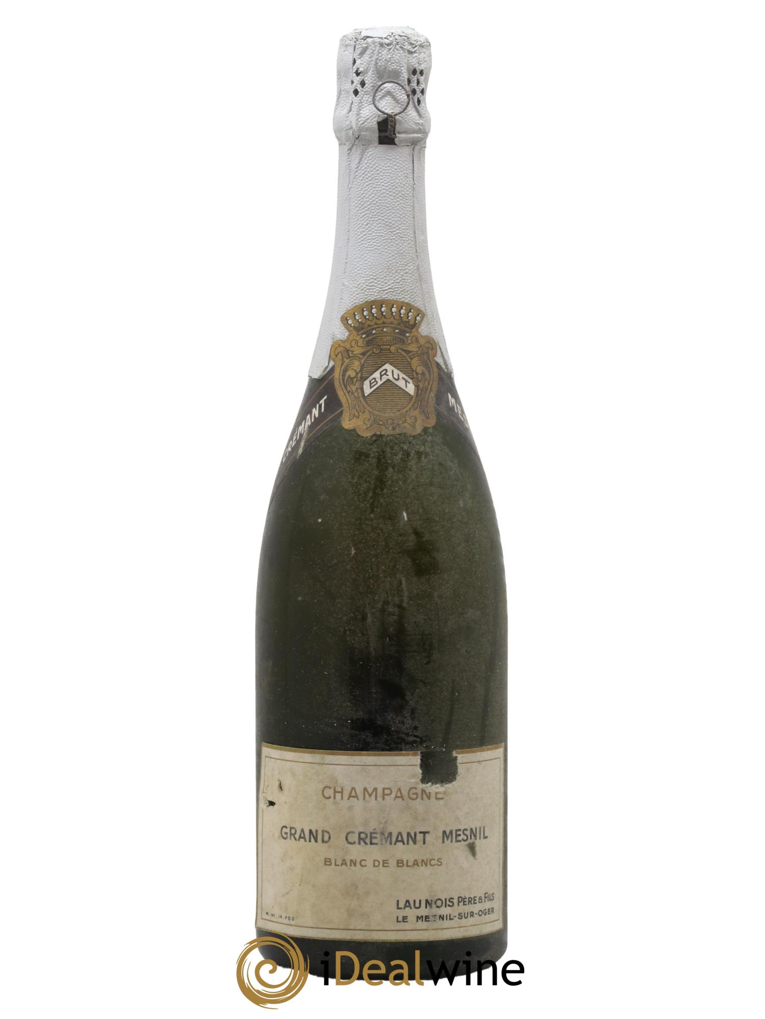 Champagne Blanc de Blancs Grand Crémant Mesnil Maison Launois - Lot of 1 bottle - 0