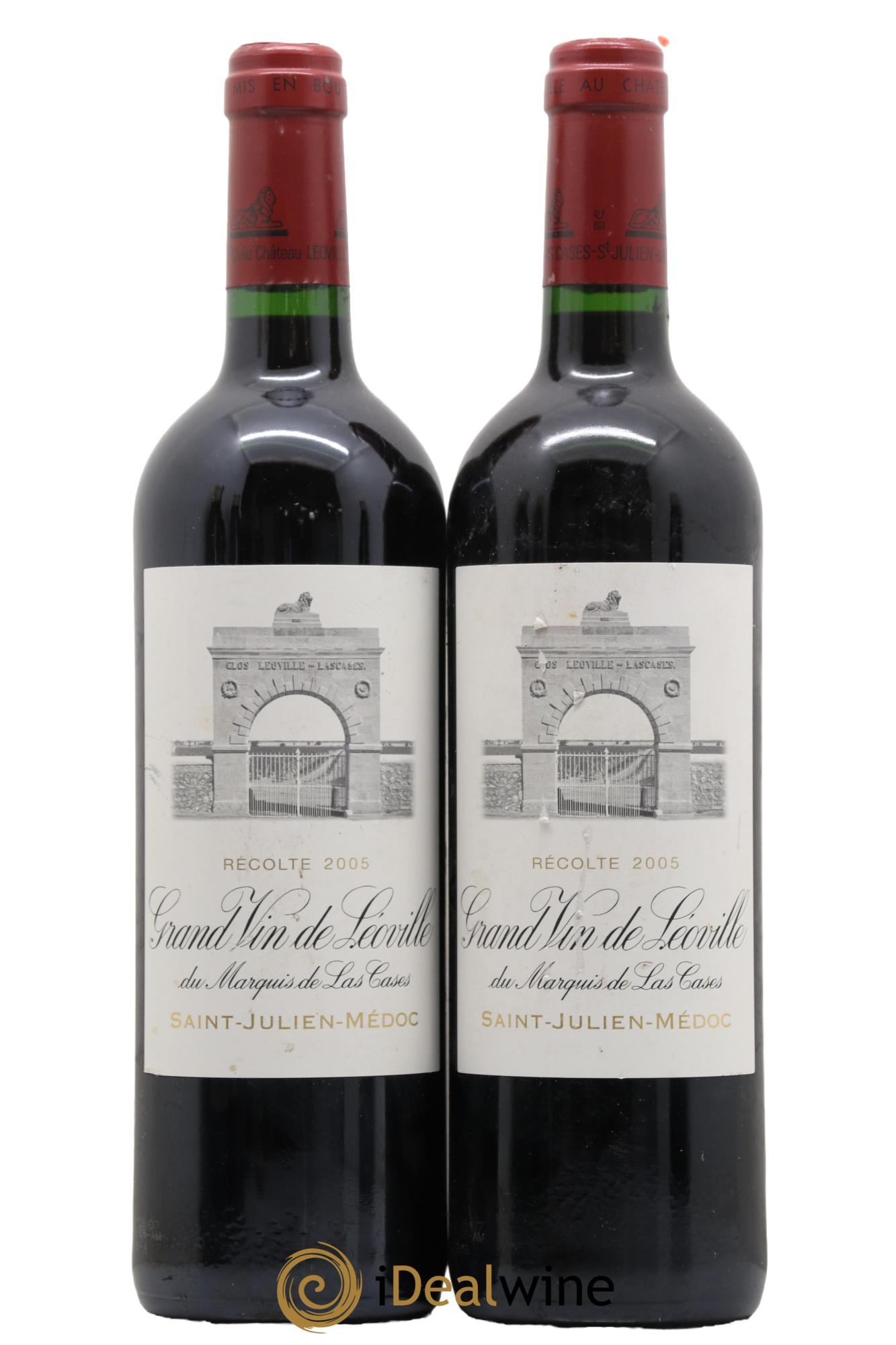 Château Léoville Las Cases 2ème Grand Cru Classé 2005 - Lot of 2 bottles - 0