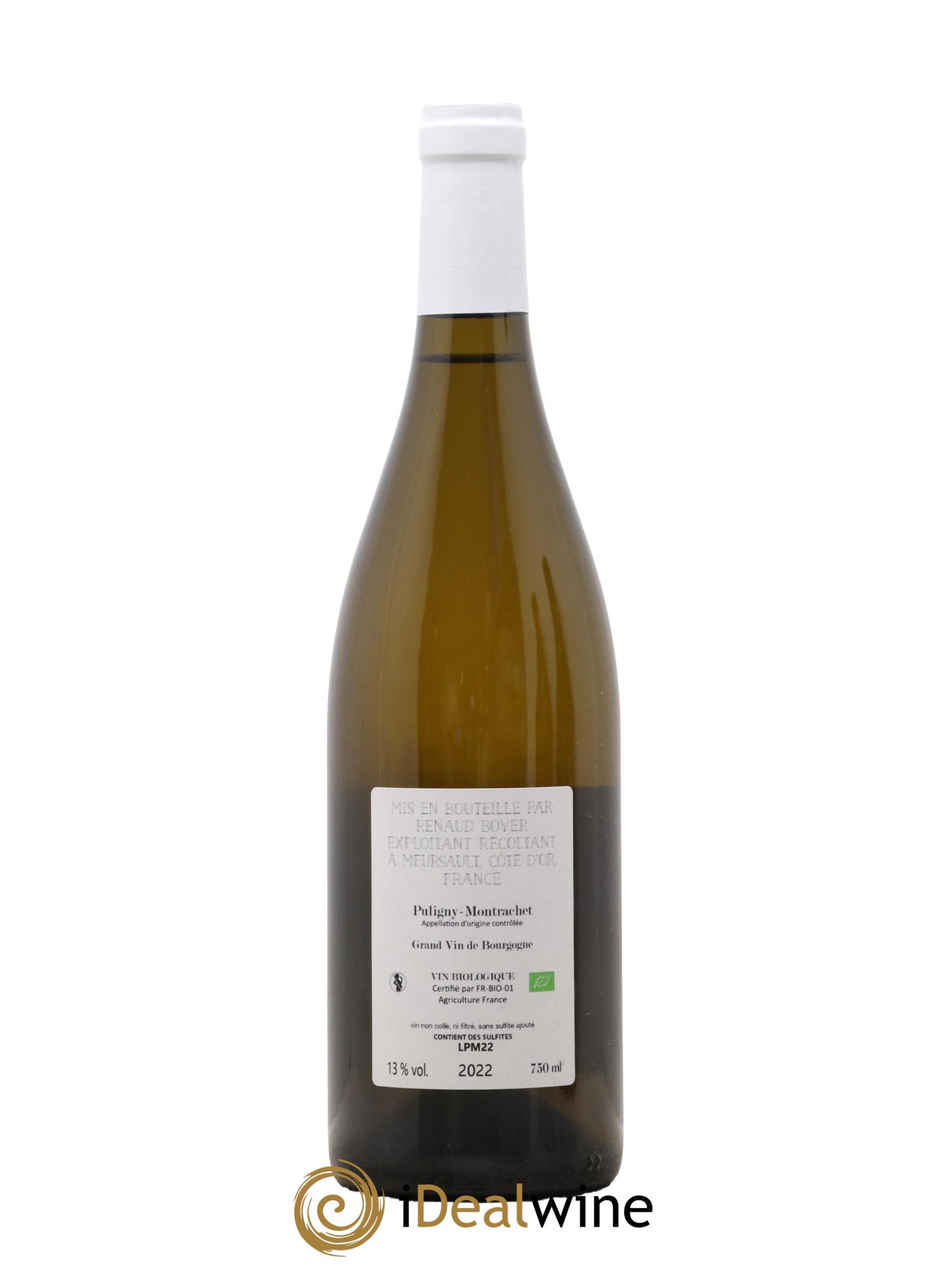 Puligny-Montrachet Les Reuchaux Renaud Boyer 2022 - Lot de 1 bouteille - 1