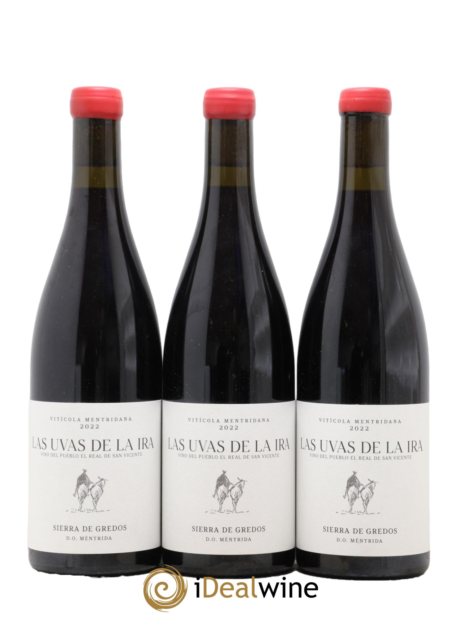 Espagne Mentrida Las Uvas De La Ira Garnacha Mentridana 2022 - Lot de 3 bouteilles - 0