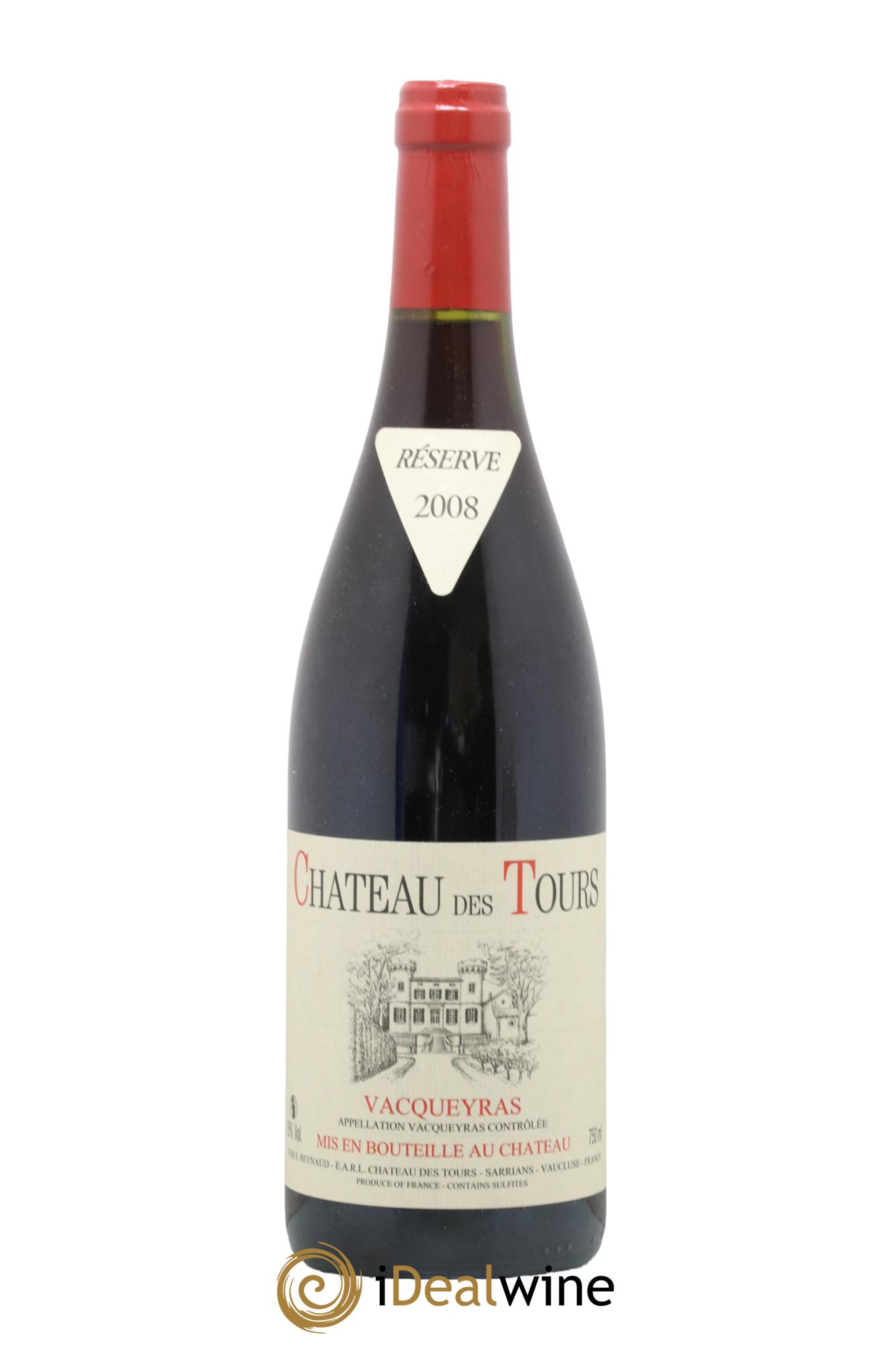 Vacqueyras Château des Tours Emmanuel Reynaud 2008 - Lotto di 1 bottiglia - 0