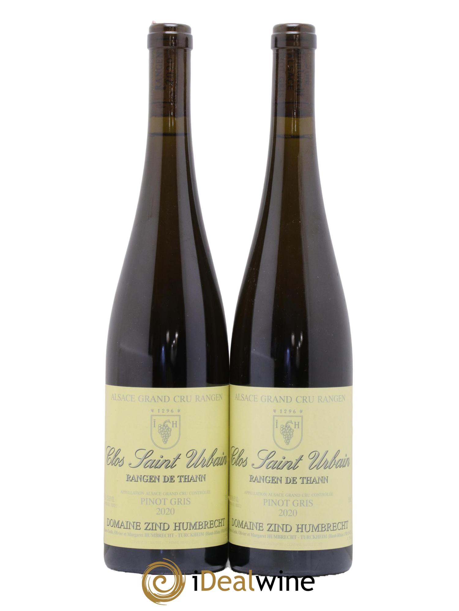 Alsace Pinot Gris Grand Cru Rangen de Thann Clos Saint-Urbain Zind-Humbrecht (Domaine) 2020 - Lot de 2 bouteilles - 0