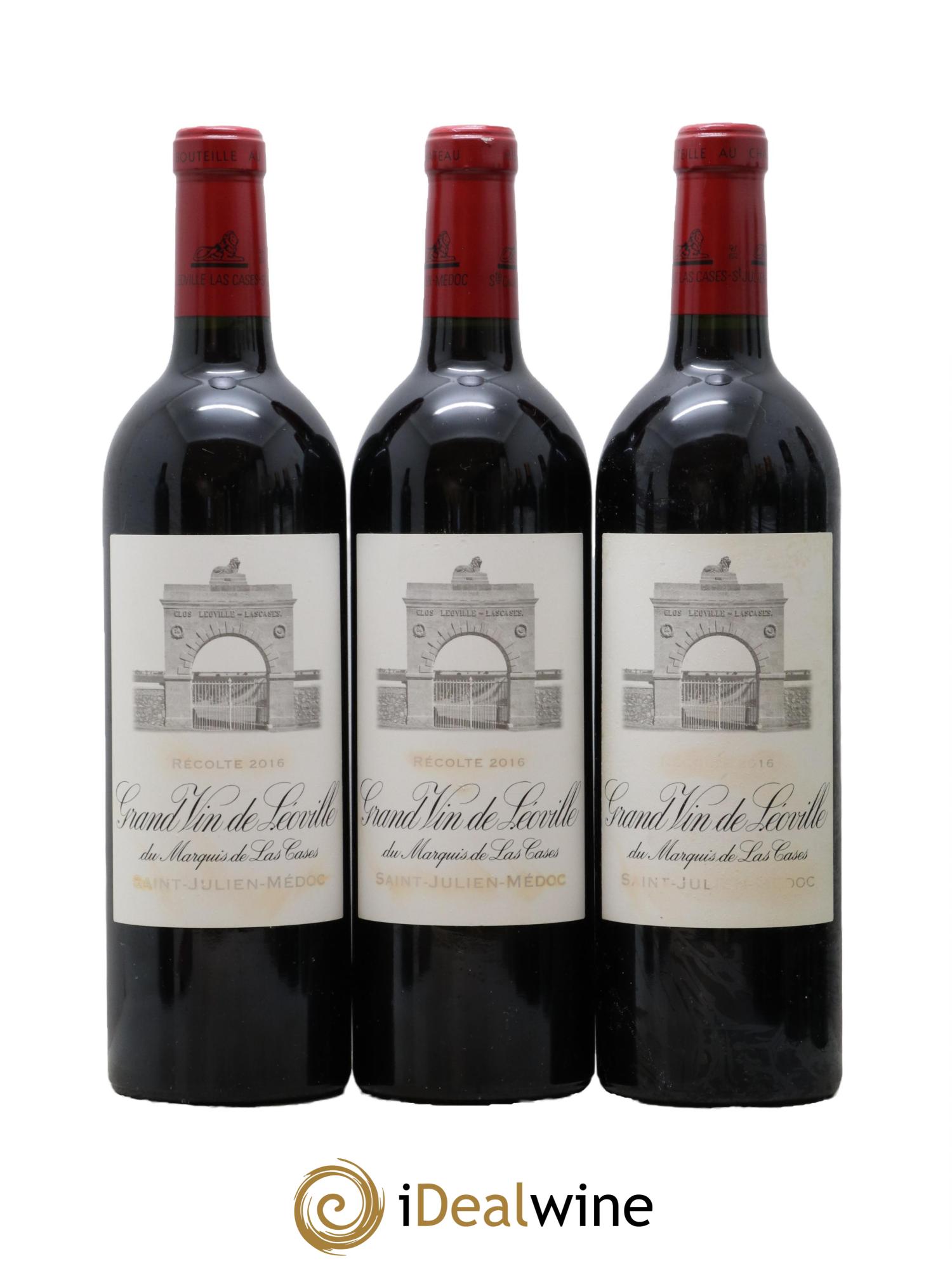 Château Léoville Las Cases 2ème Grand Cru Classé 2016 - Lot de 3 bouteilles - 0