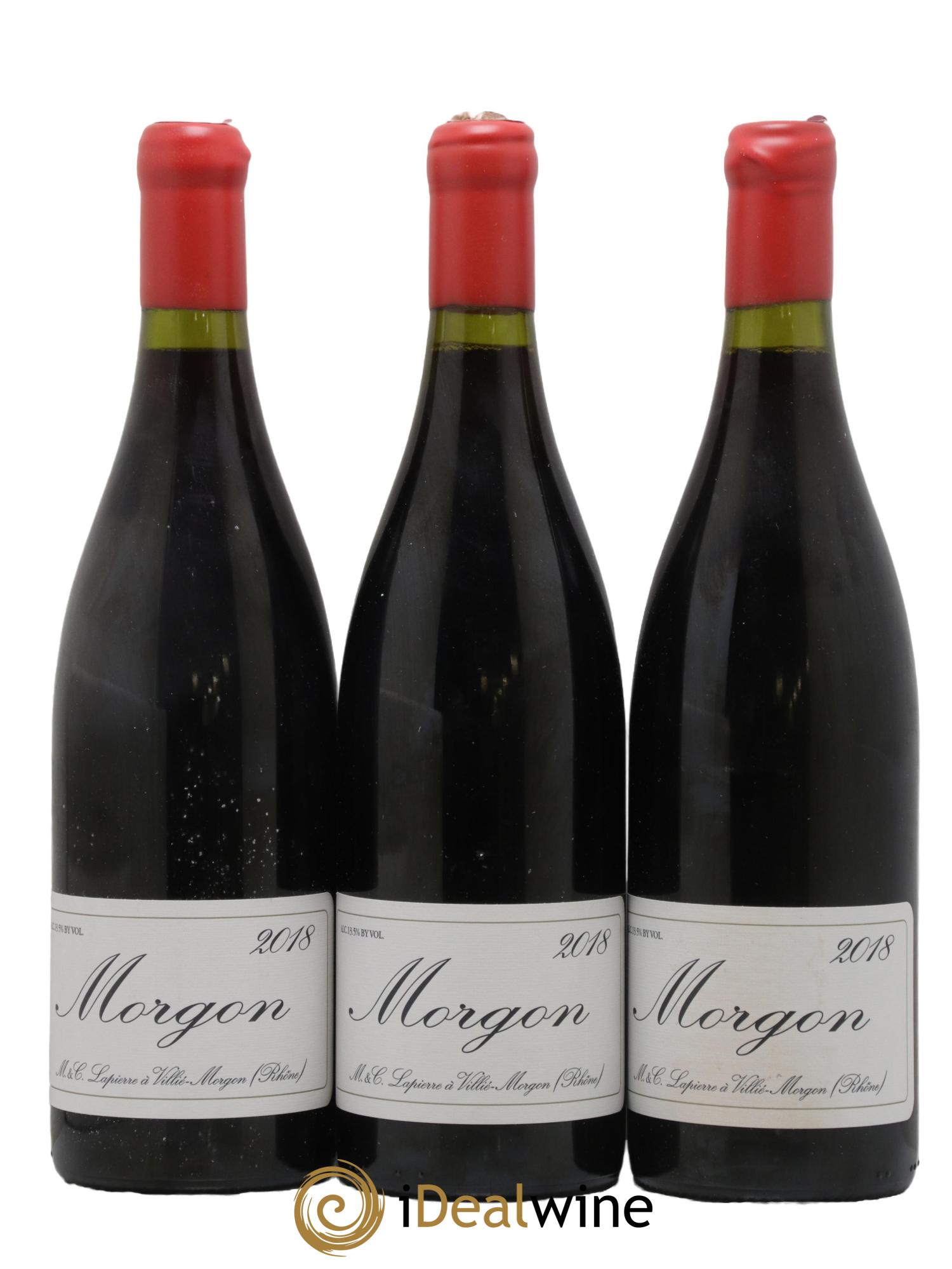 Morgon Marcel Lapierre (Domaine) 2018 - Lotto di 3 bottiglie - 0