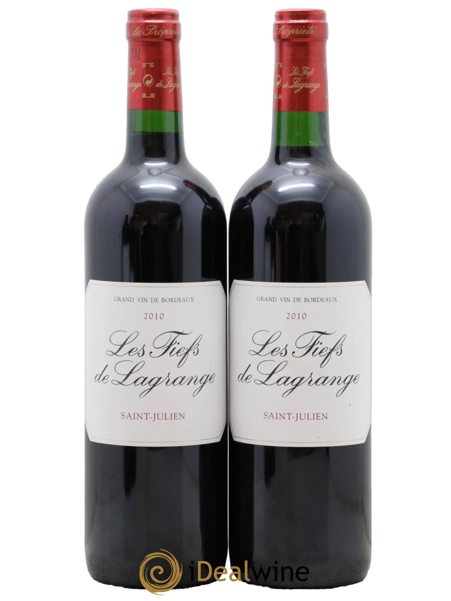 Les Fiefs de Lagrange Second Vin  2010 - Lot de 2 bouteilles - 0