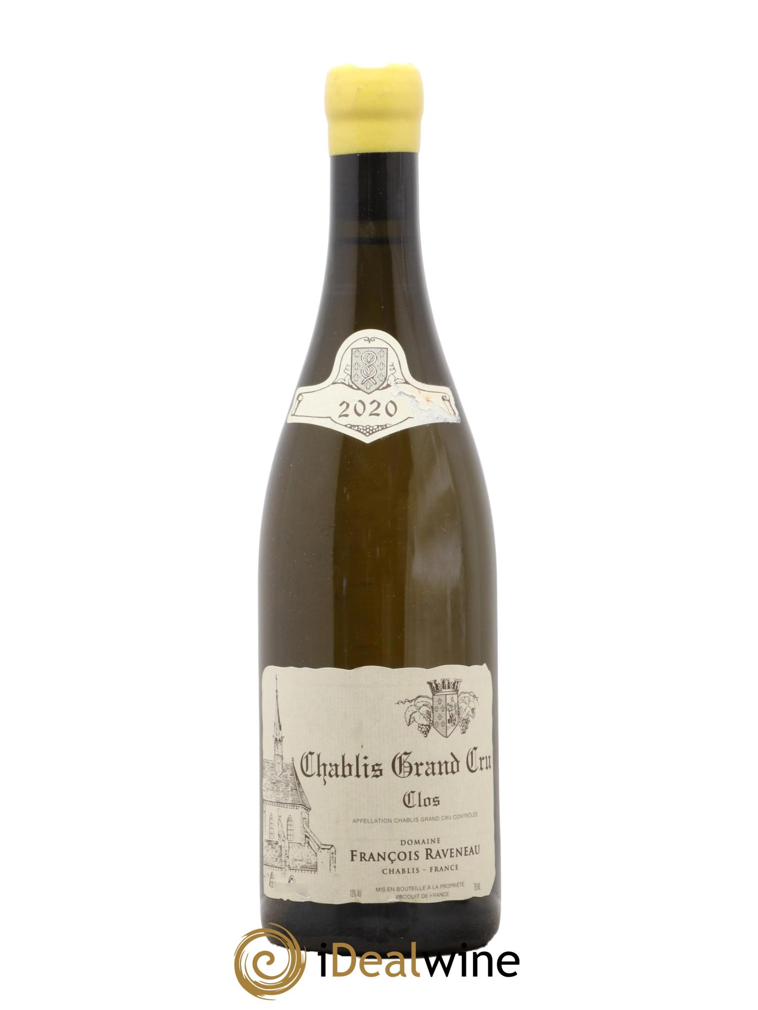 Chablis Grand Cru Clos Raveneau (Domaine) 2020 - Lot of 1 bottle - 0