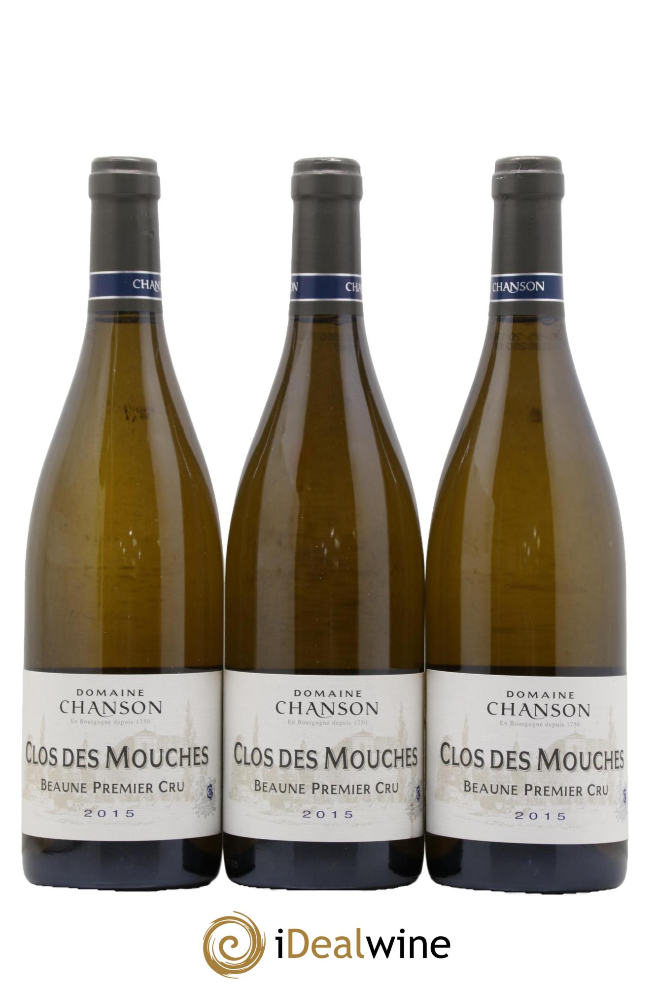 Beaune 1er Cru Clos des Mouches Chanson 2015 - Lot of 3 bottles - 0