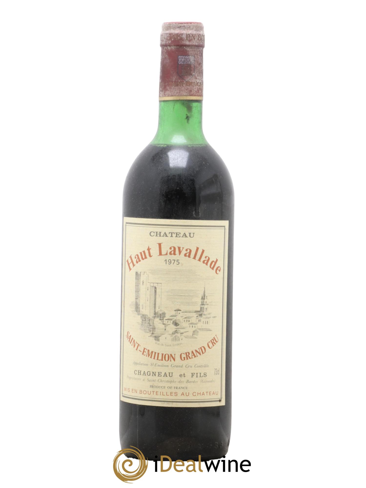 Saint-Émilion Grand Cru Château Haut Lavallade 1975 - Lotto di 1 bottiglia - 0