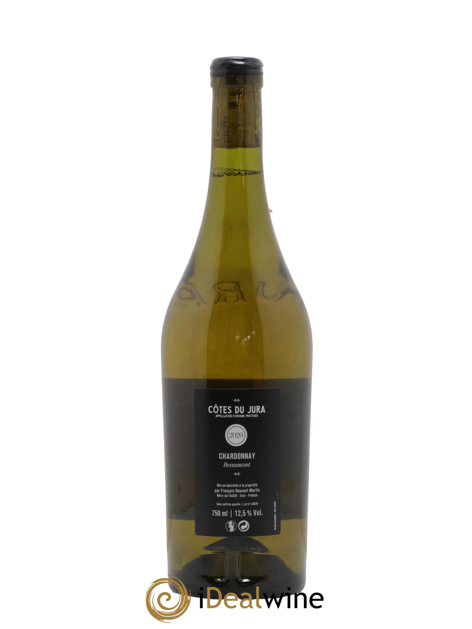 Côtes du Jura Chardonnay Beaumont François Rousset Martin 2020 - Lotto di 1 bottiglia - 1