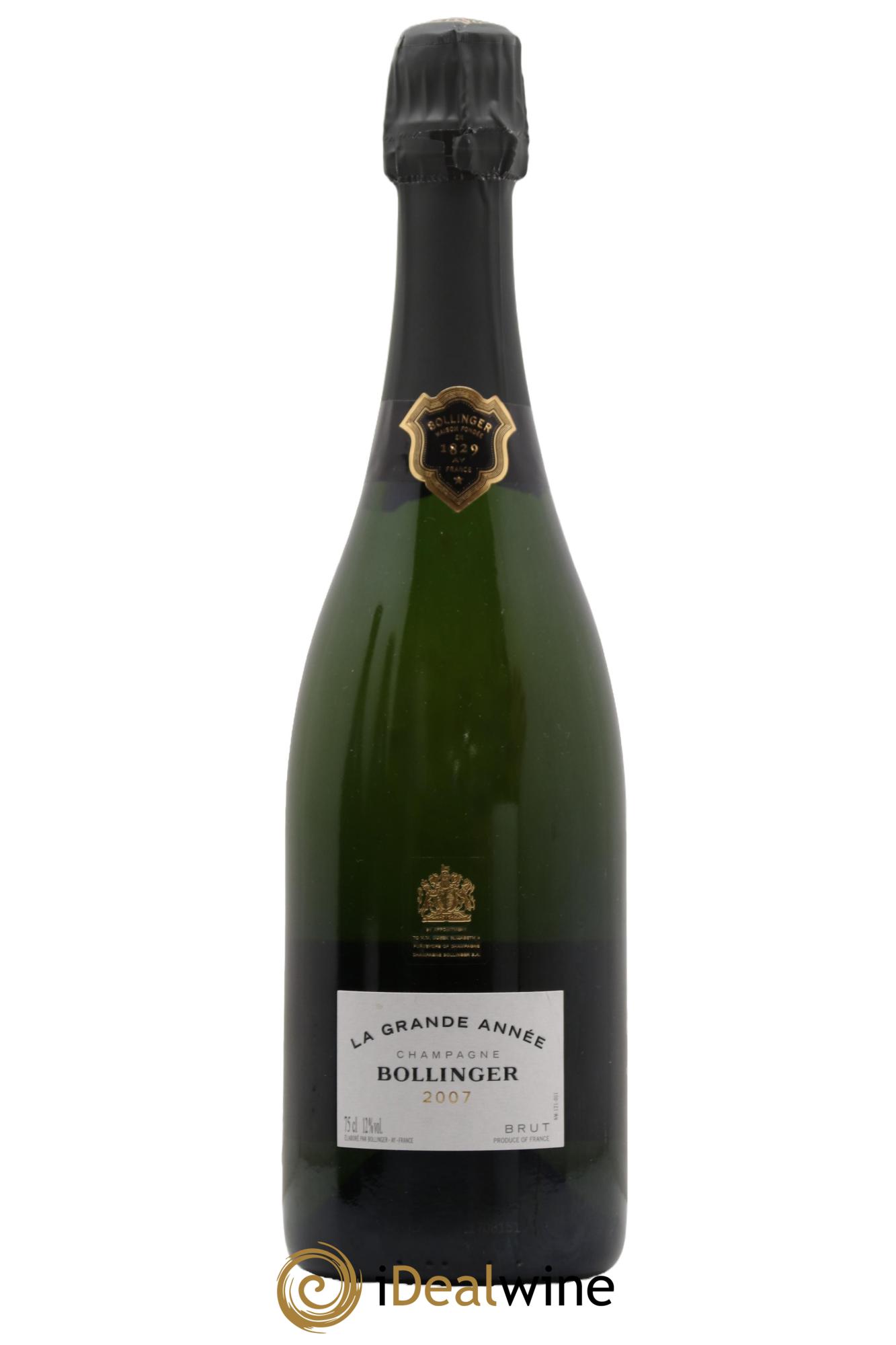 Grande Année Bollinger 2007 - Lot de 1 bouteille - 0