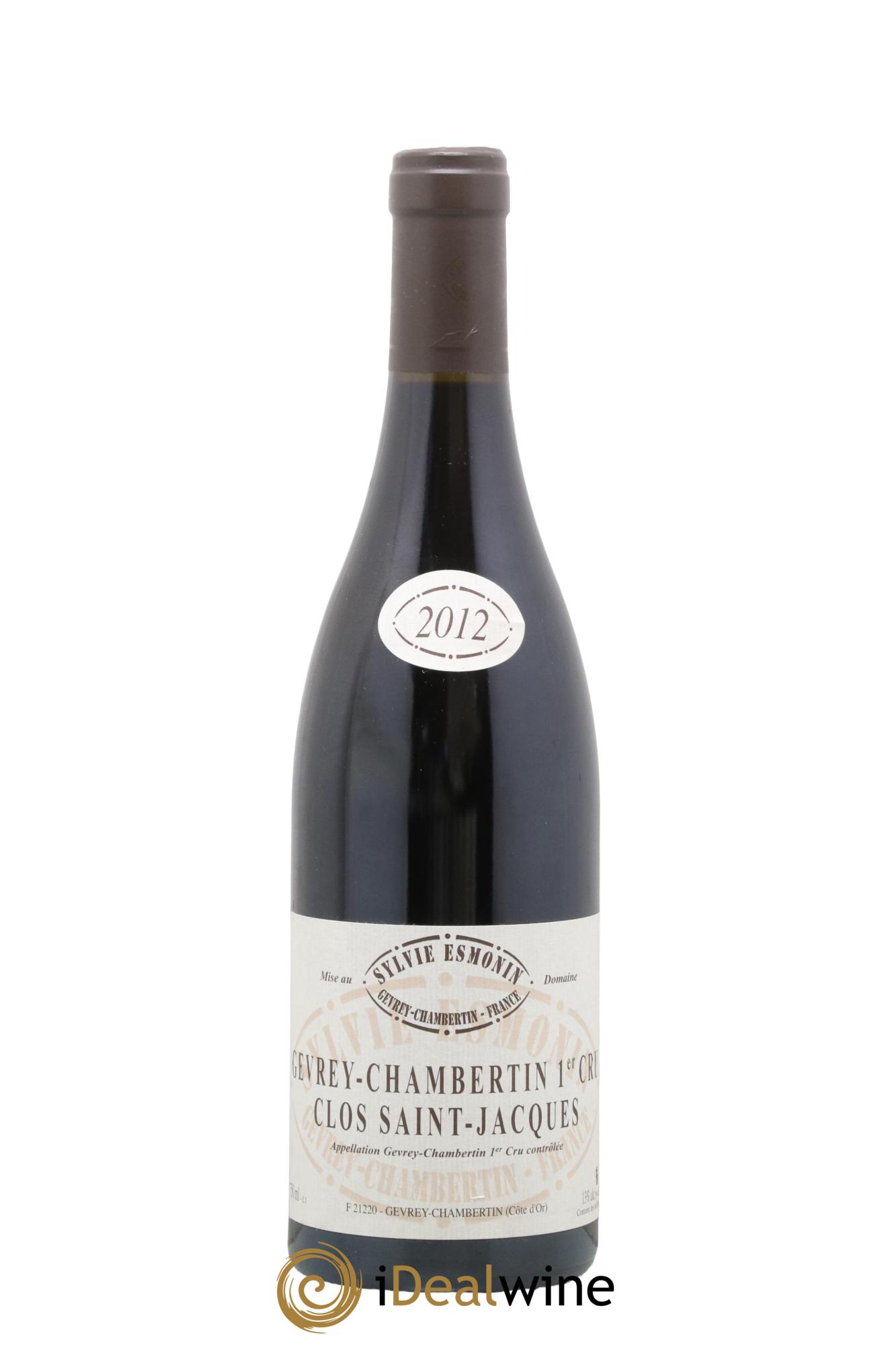 Gevrey-Chambertin 1er Cru Clos Saint Jacques Sylvie Esmonin 2012 - Lot de 1 bouteille - 0