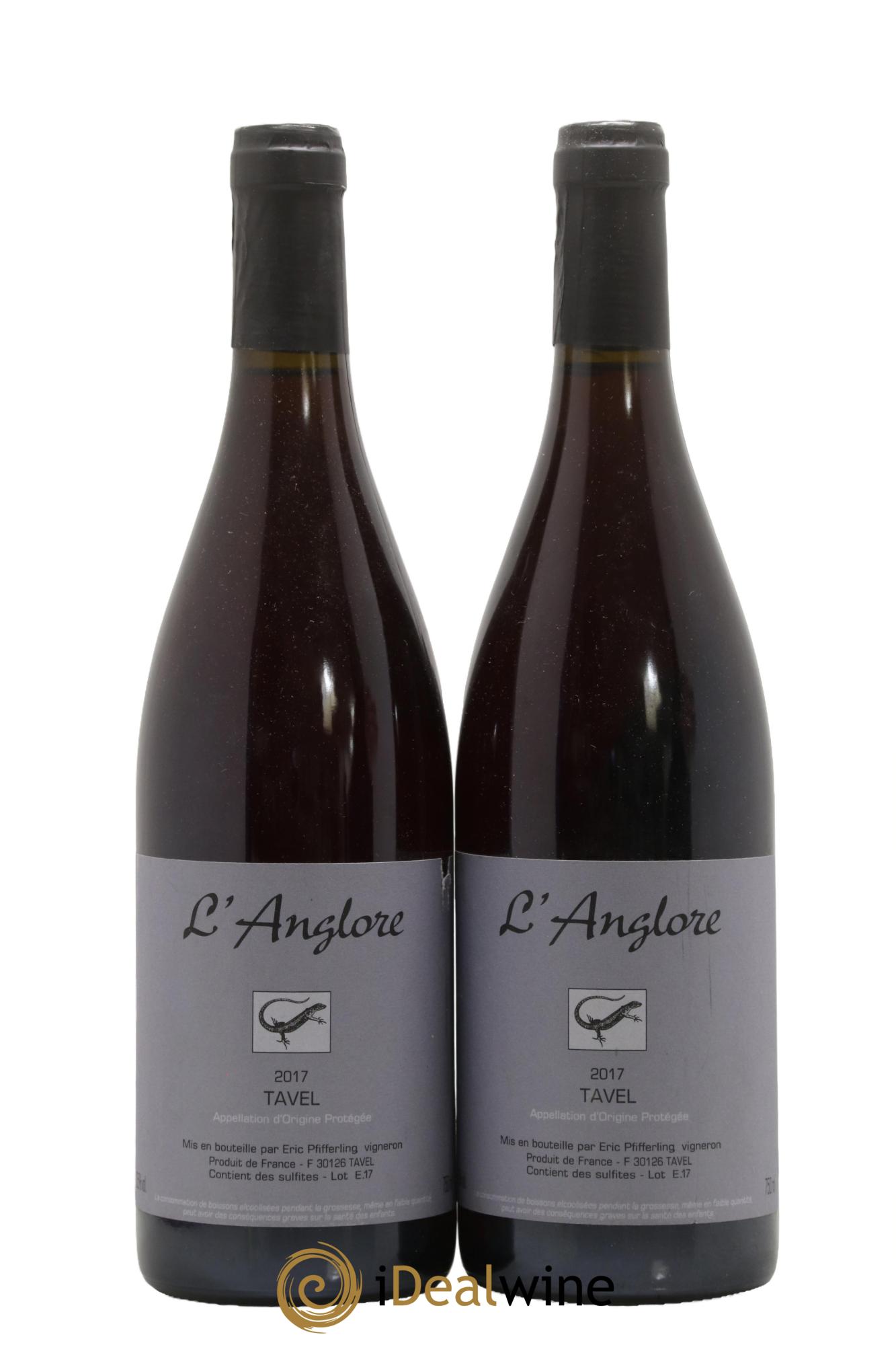 Tavel L'Anglore 2017 - Lot of 2 bottles - 0