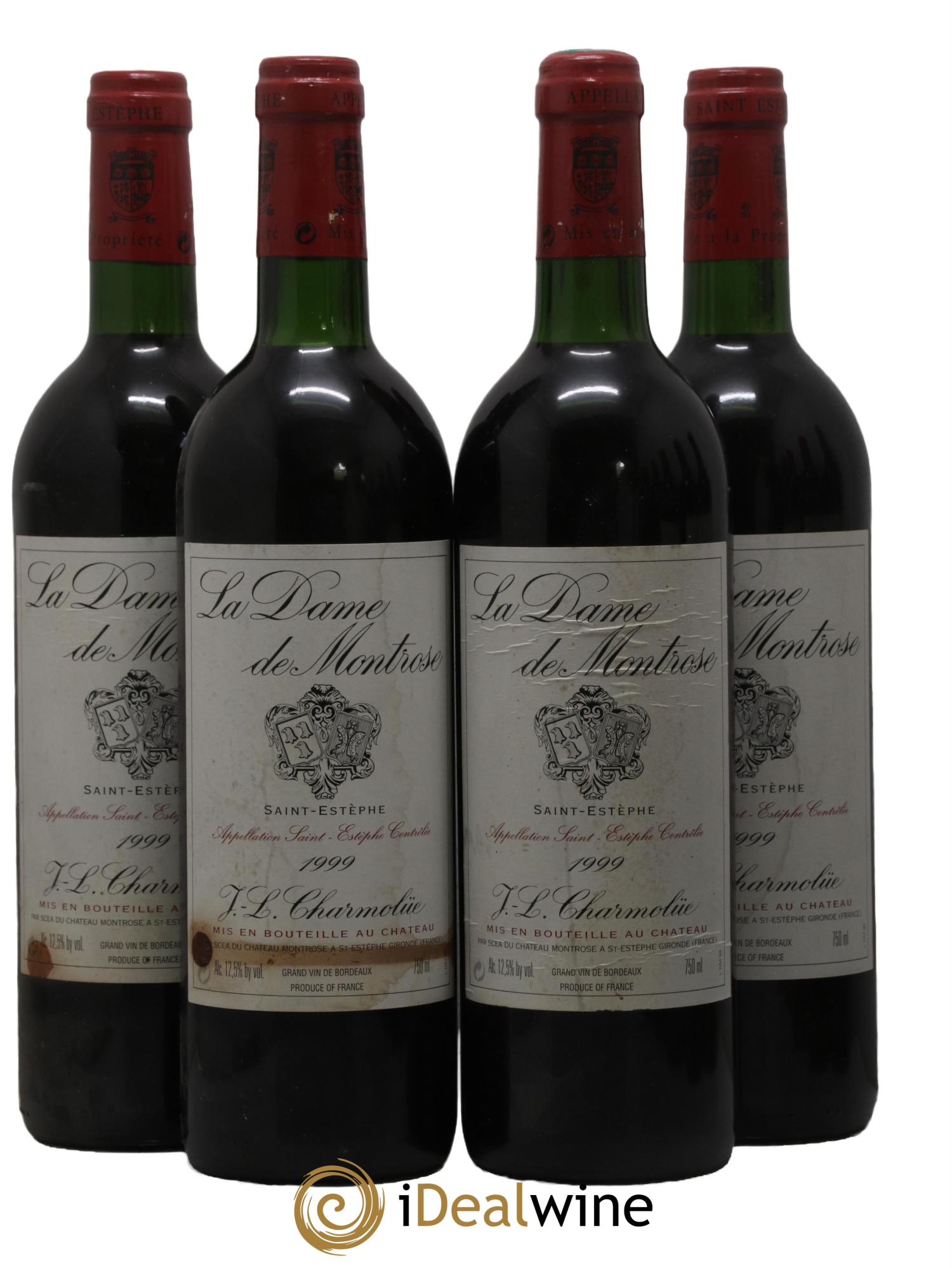 La Dame de Montrose Second Vin 1999 - Lot de 4 bouteilles - 0