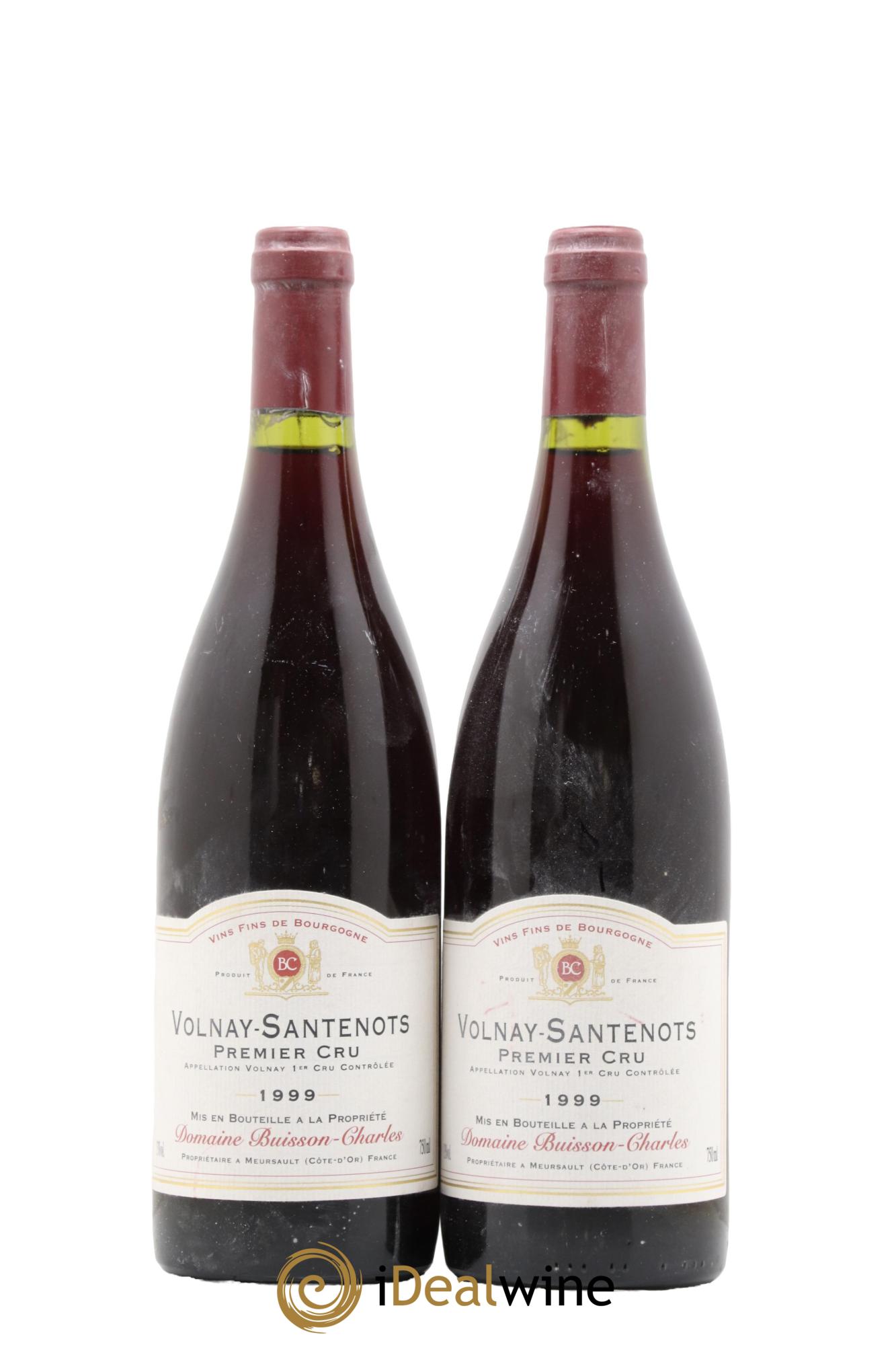 Volnay 1er Cru Santenots Buisson-Charles (Domaine) 1999 - Posten von 2 Flaschen - 0