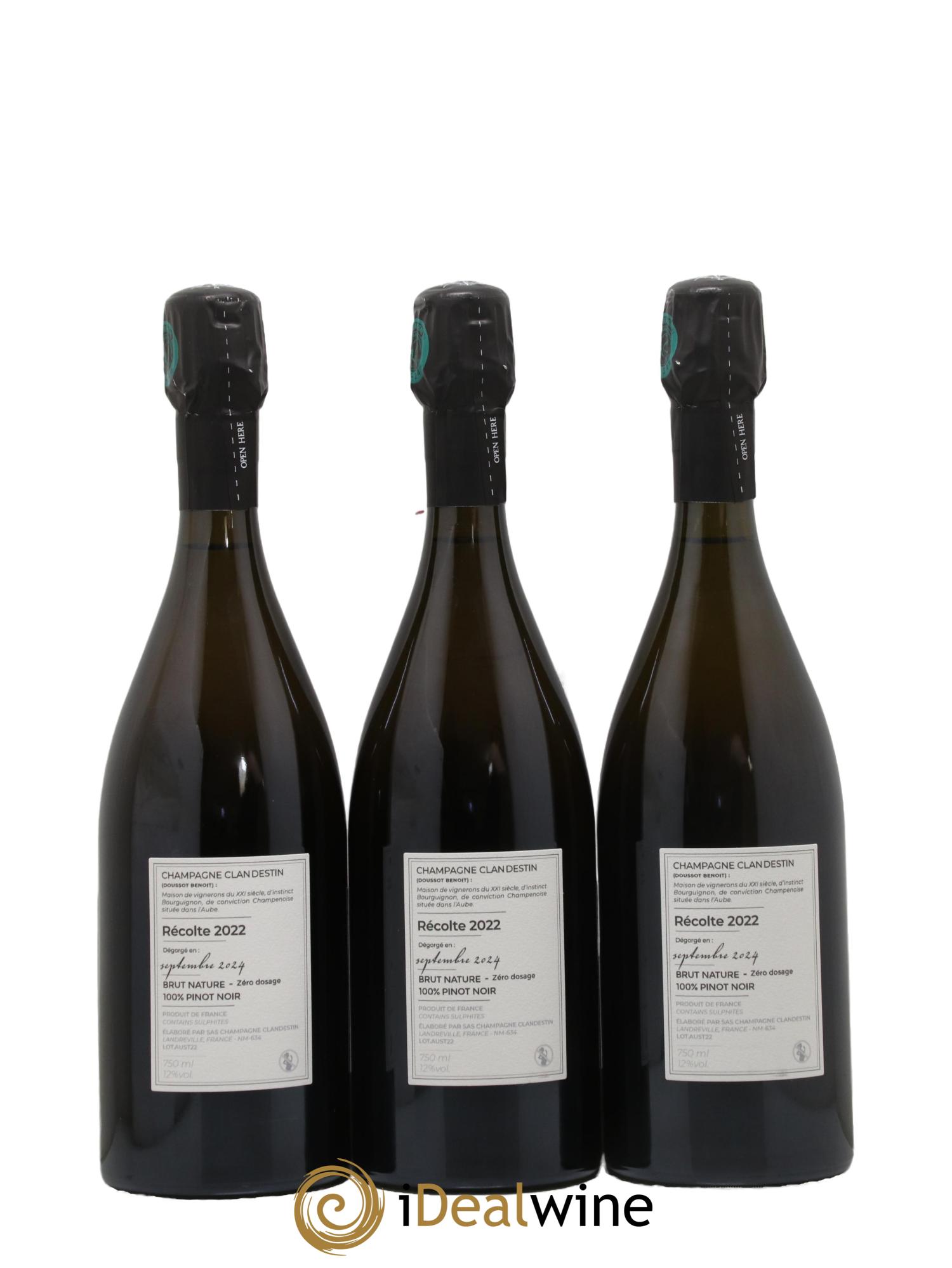 Brut Nature Austral Clandestin 2022 - Lot de 3 bouteilles - 1