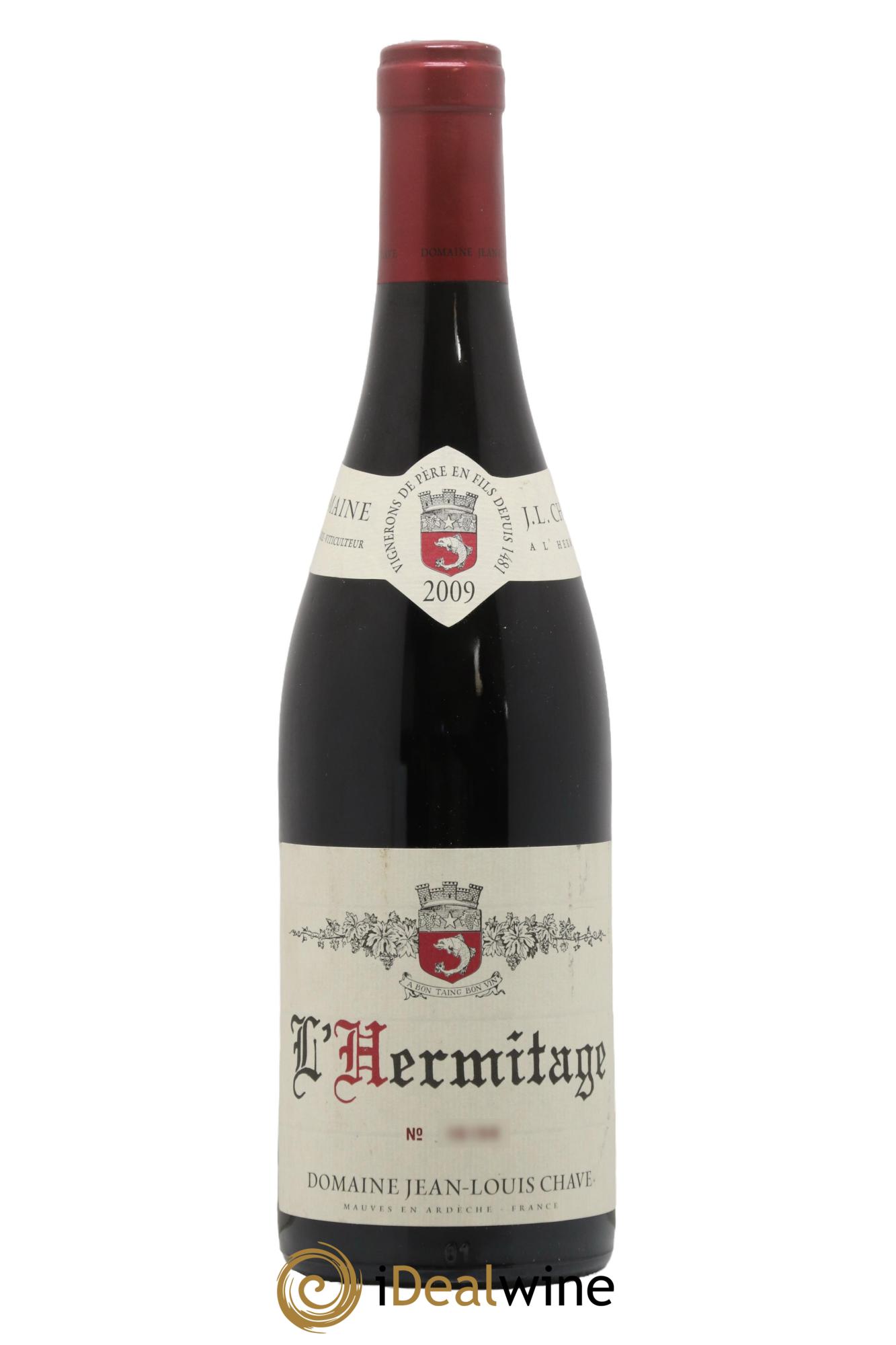 Hermitage Jean-Louis Chave 2009 - Posten von 1 Flasche - 0