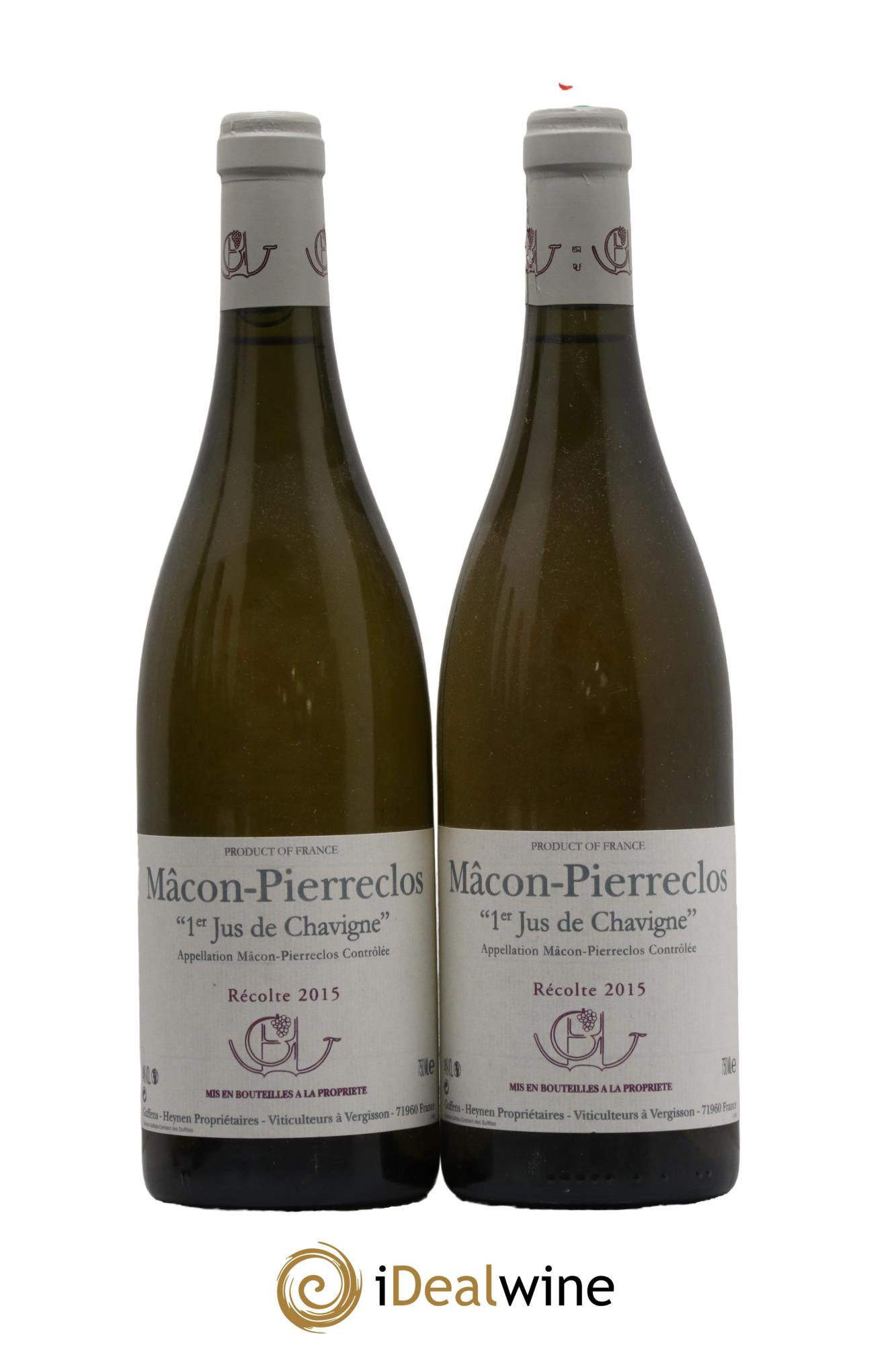 Mâcon Pierreclos 1er Jus de Chavigne Guffens-Heynen 2015 - Lotto di 2 bottiglie - 0