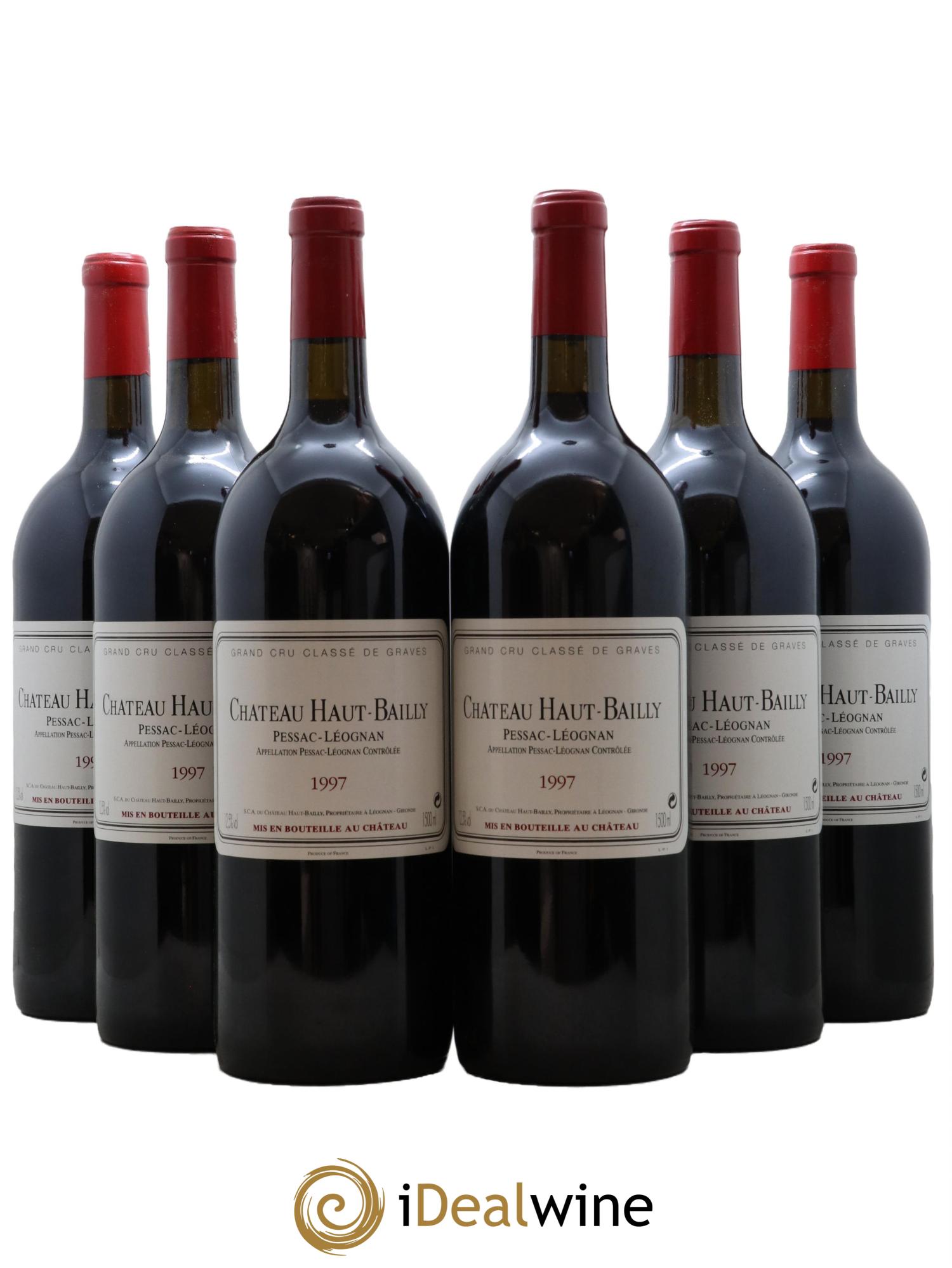 Château Haut-Bailly Cru Classé de Graves 1997 - Lot de 6 magnums - 0