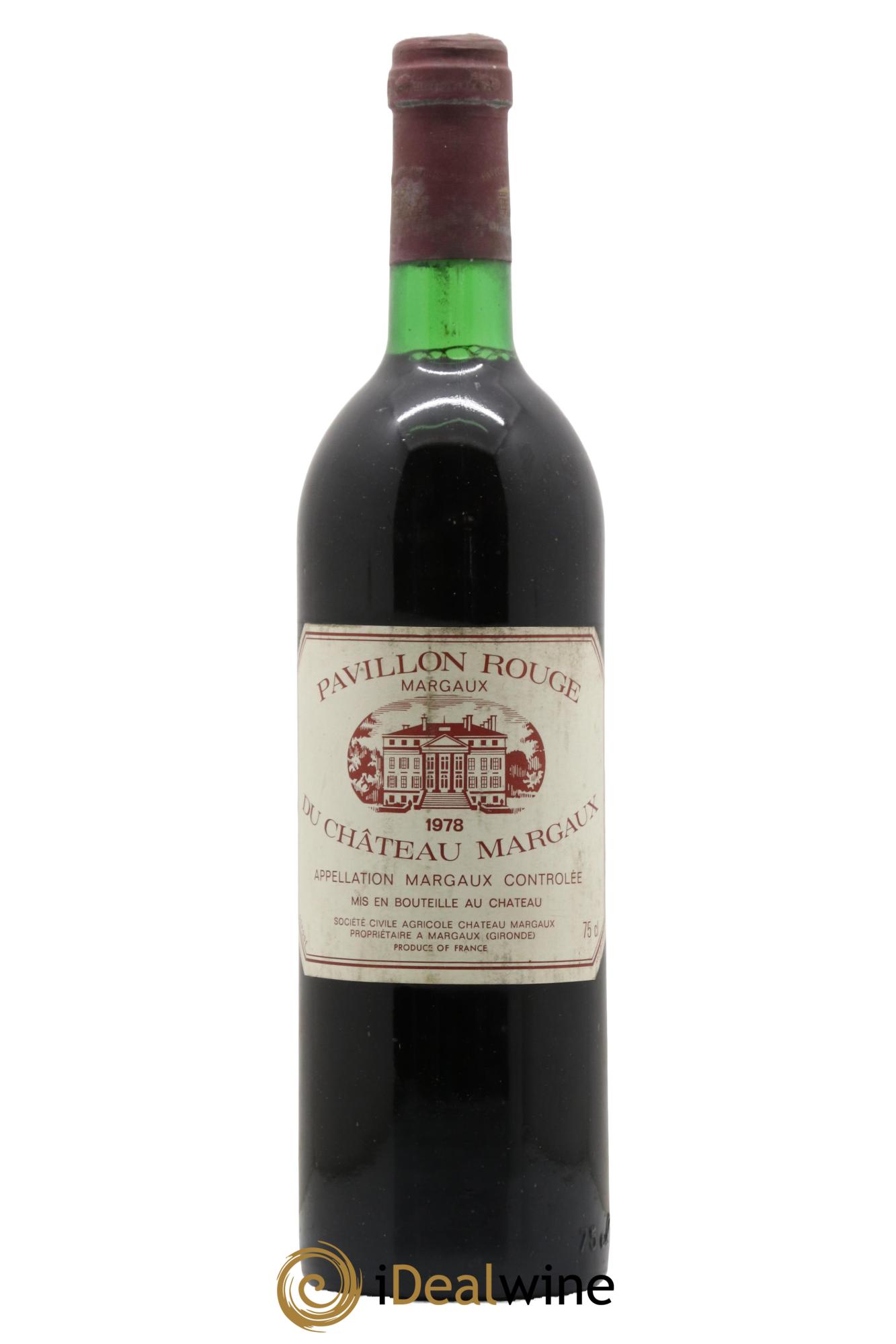 Pavillon Rouge du Château Margaux Second Vin  1978 - Posten von 1 Flasche - 0