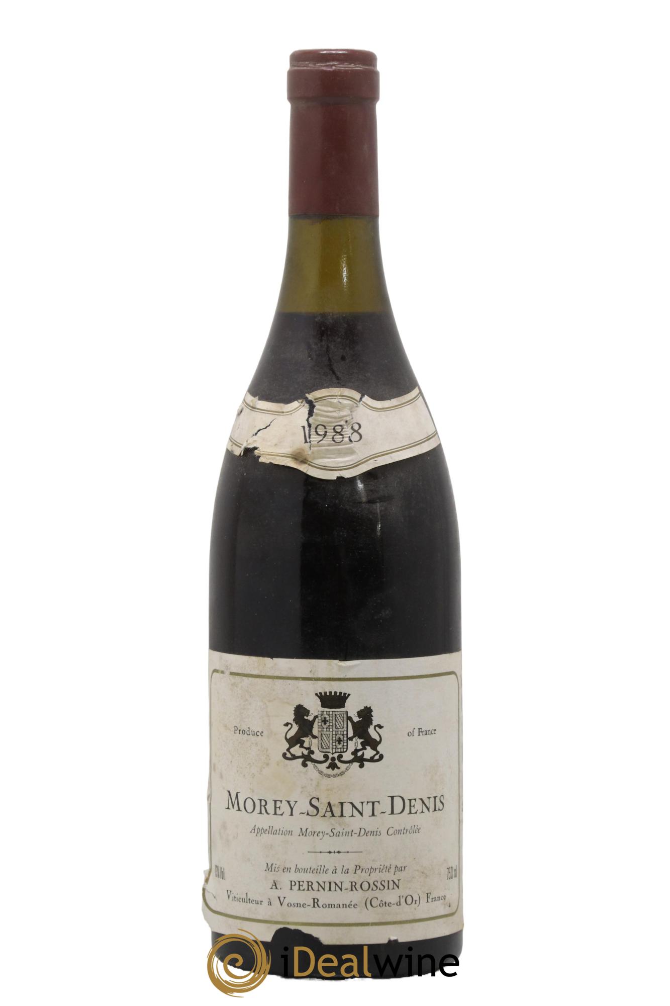 Morey Saint-Denis Domaine Pernin Rossin 1988 - Lot de 1 bouteille - 0