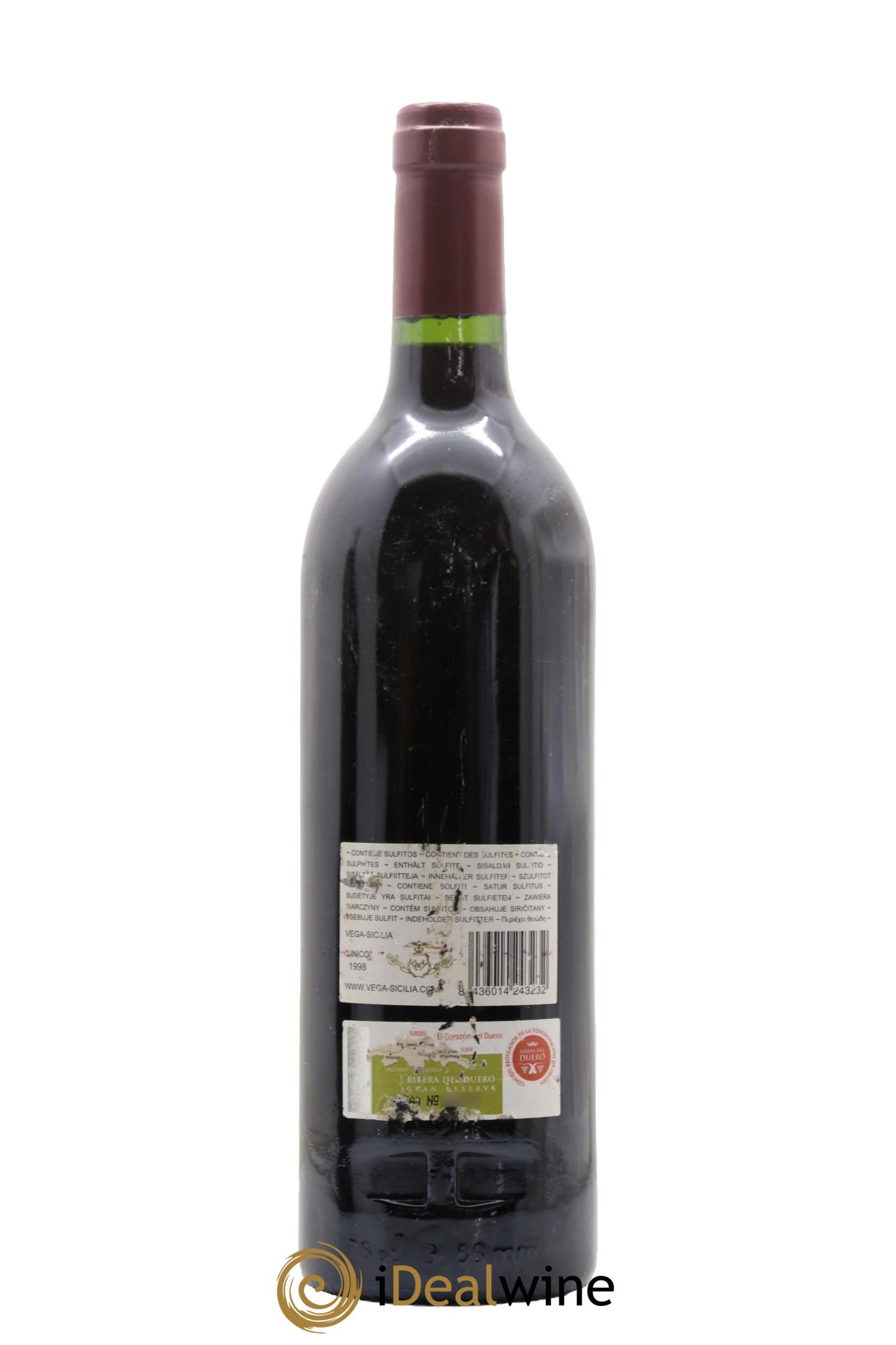 Ribera Del Duero DO Vega Sicilia Unico Famille Alvarez 1998 - Lotto di 1 bottiglia - 1