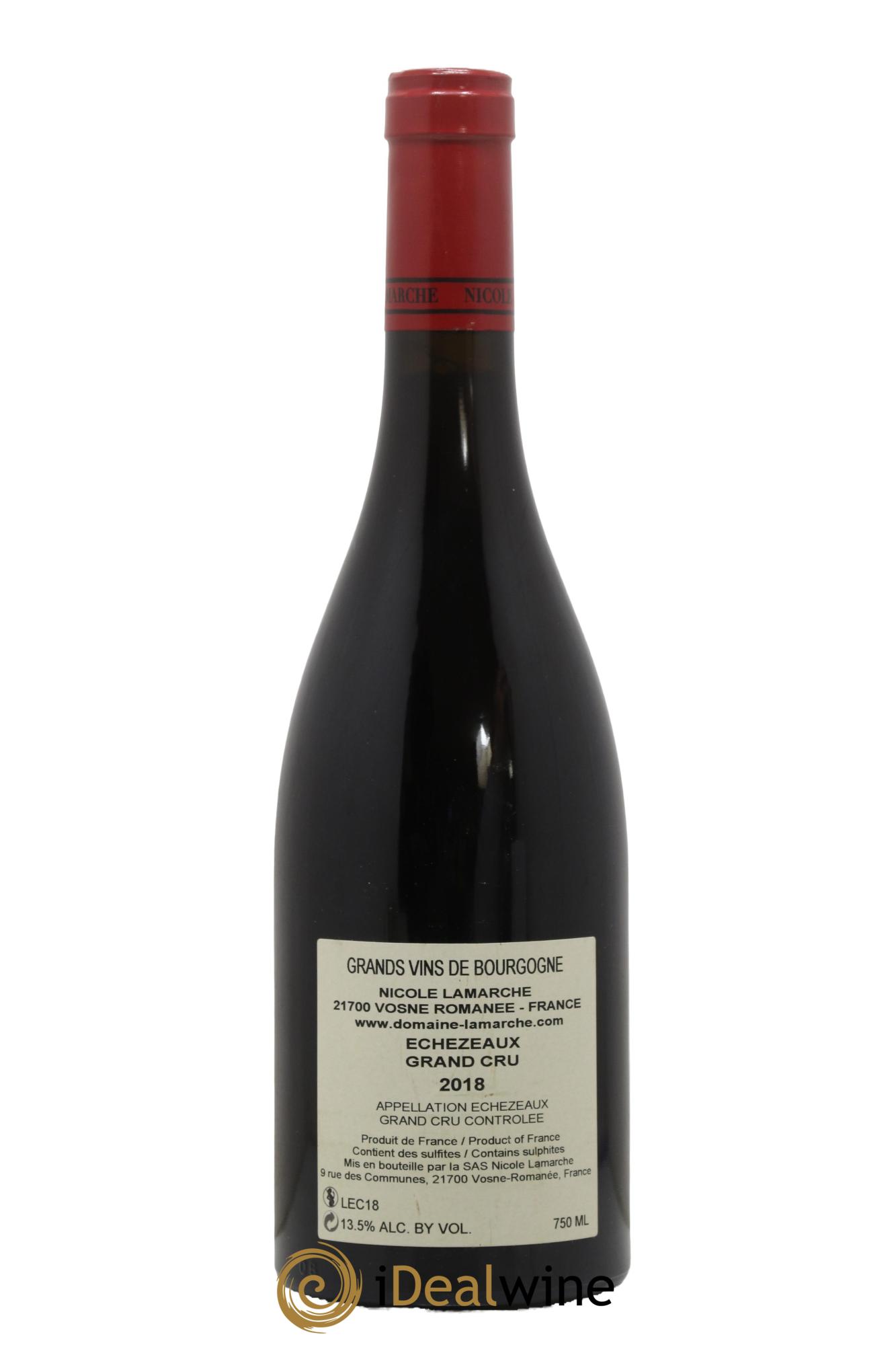 Echezeaux Grand Cru Lamarche (Domaine)  2018 - Lot de 1 bouteille - 1