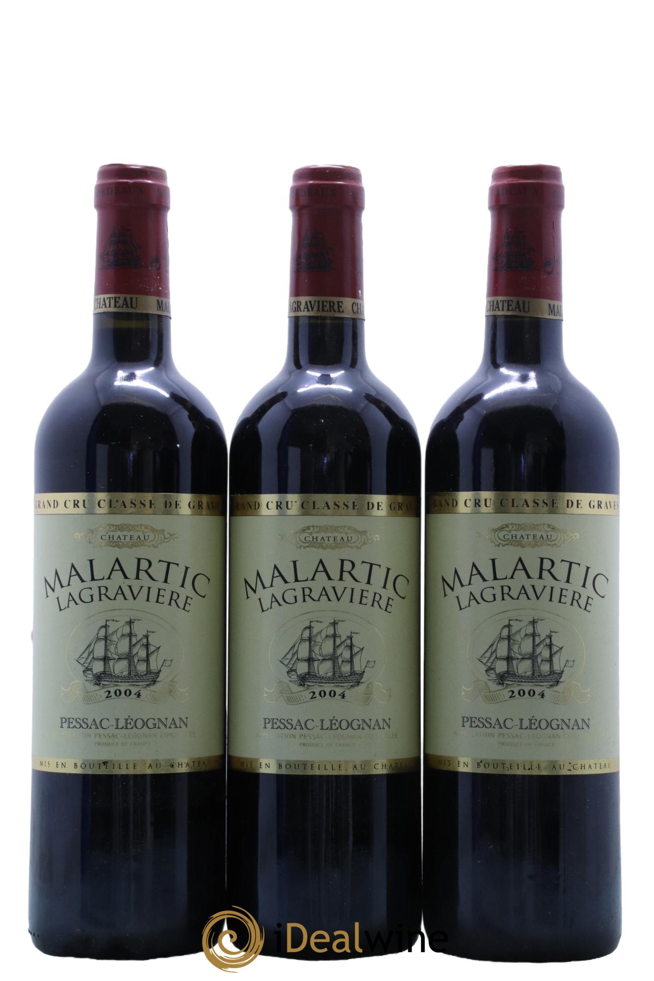 Château Malartic-Lagravière Cru Classé de Graves  2004 - Lotto di 12 bottiglie - 4