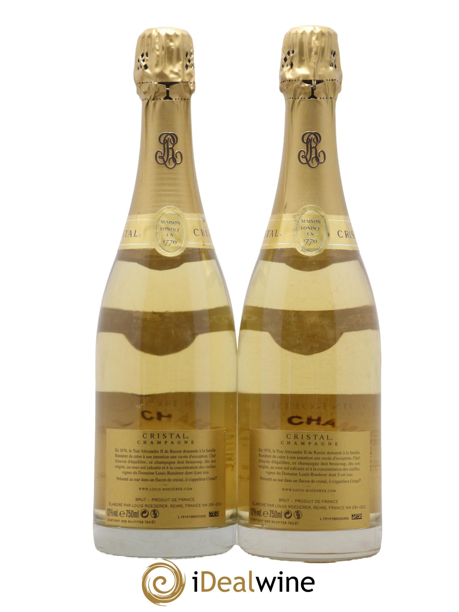 Cristal Louis Roederer 2008 - Lot de 2 bouteilles - 1