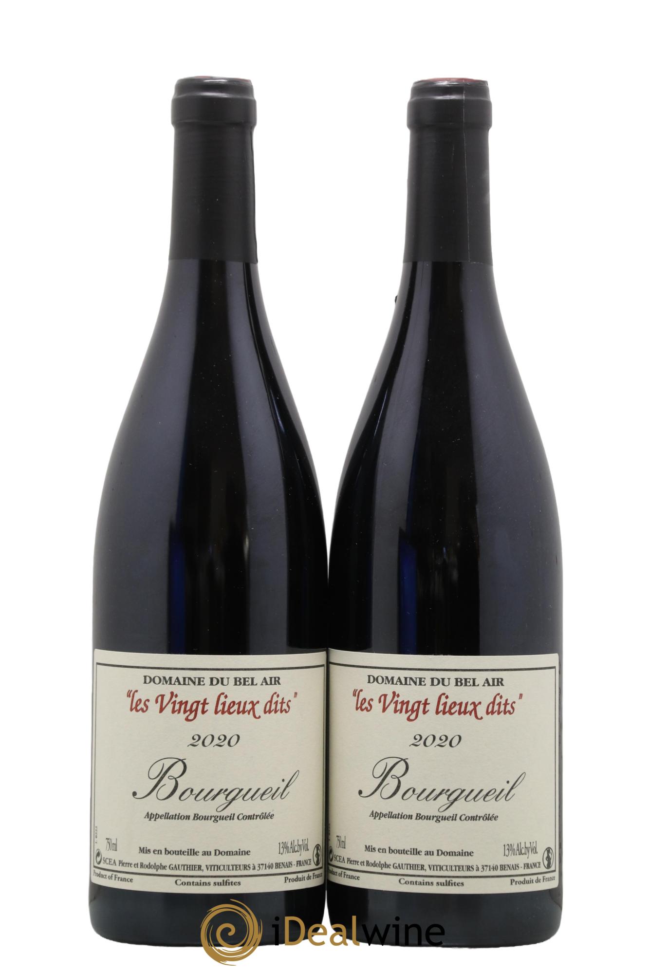 Bourgueil Vingt Lieux Dits Domaine du Bel Air 2020 - Lot of 2 bottles - 0