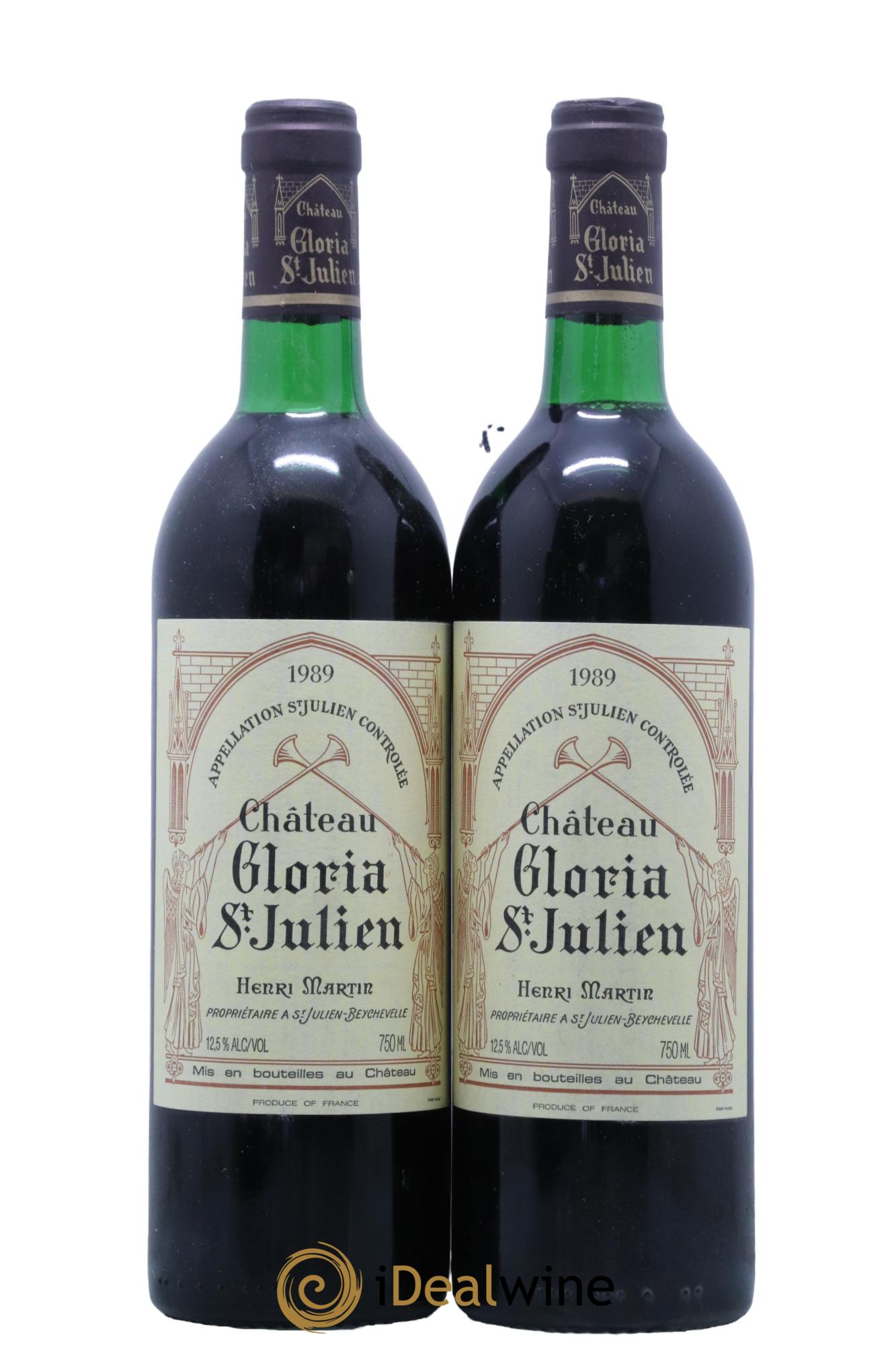 Château Gloria 1989 - Lotto di 2 bottiglie - 0