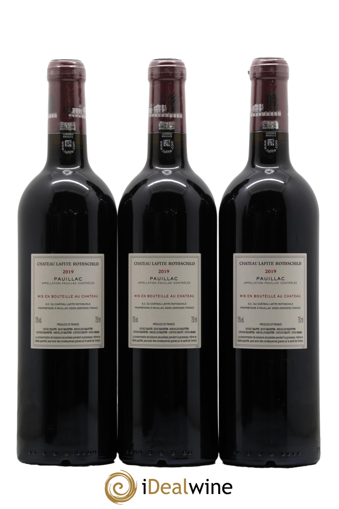 Château Lafite Rothschild 1er Grand Cru Classé  2019 - Lotto di 6 bottiglie - 2