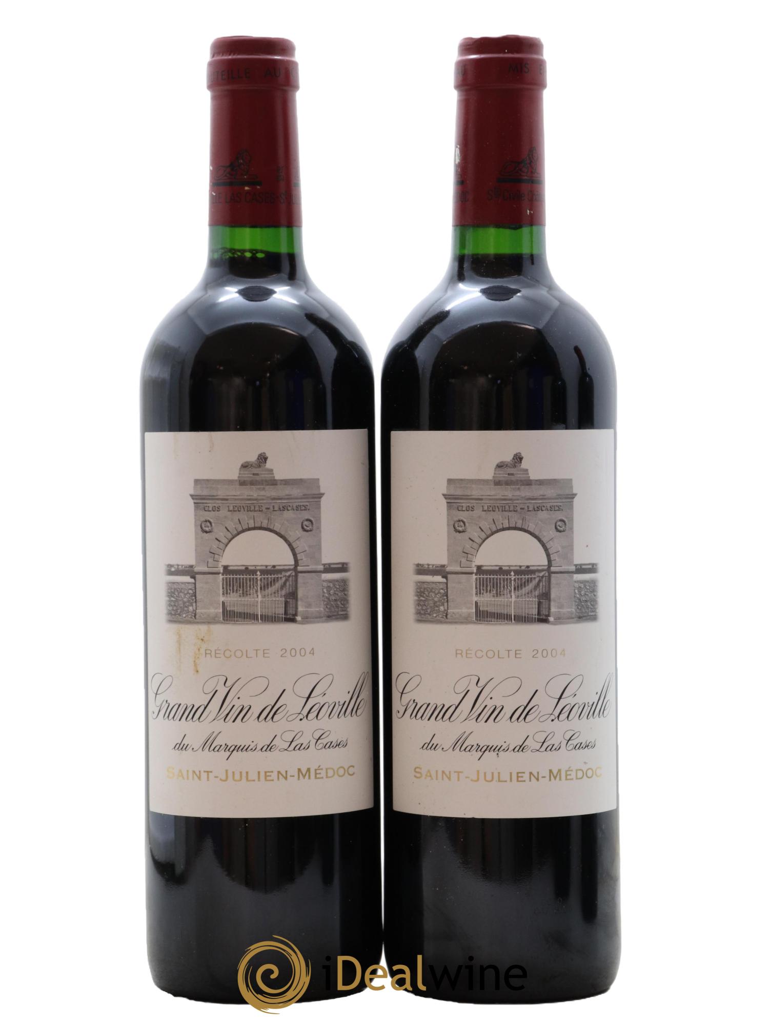 Château Léoville Las Cases 2ème Grand Cru Classé 2004 - Posten von 2 Flaschen - 0