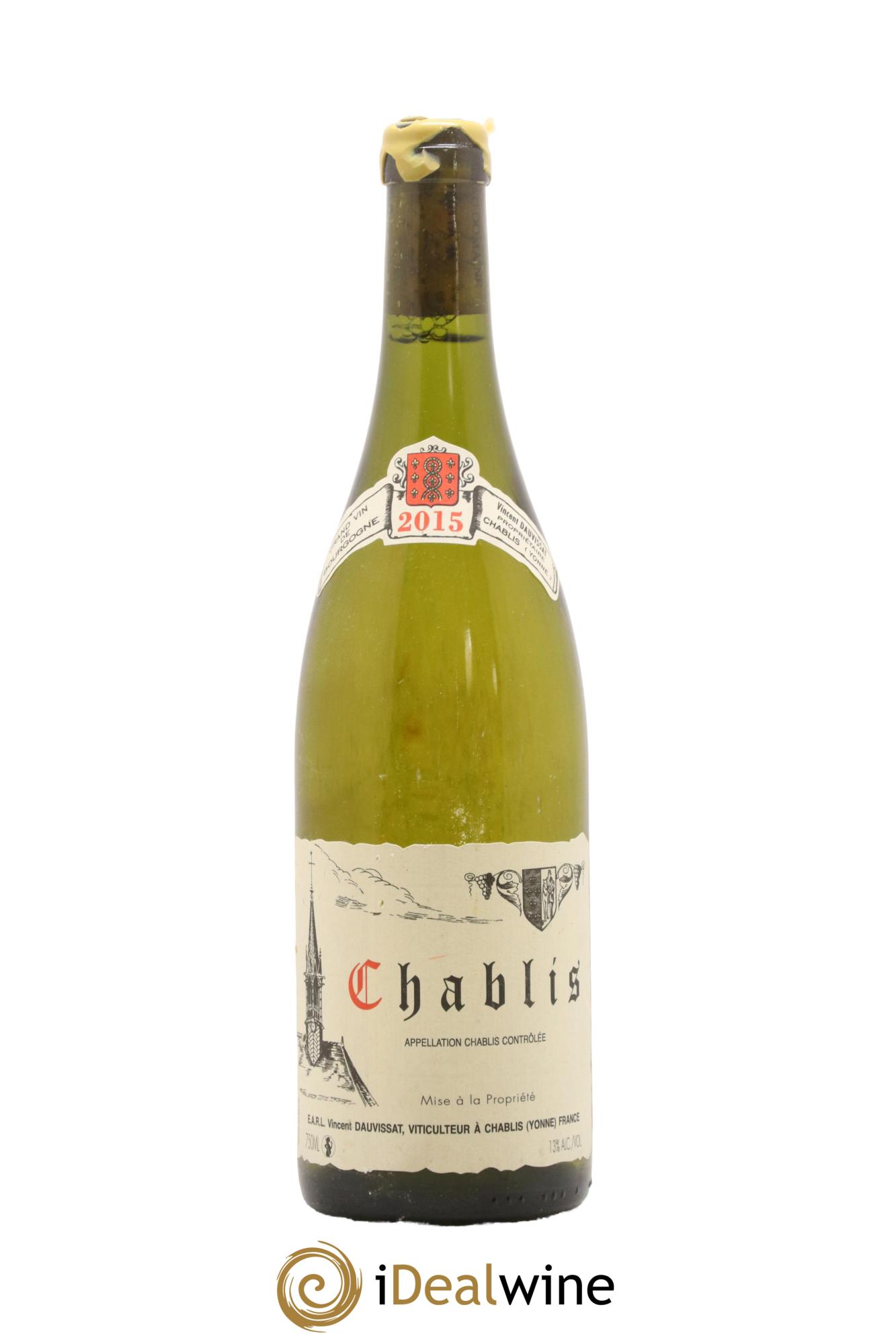 Chablis Vincent Dauvissat (Domaine) 2015 - Lot de 1 bouteille - 0