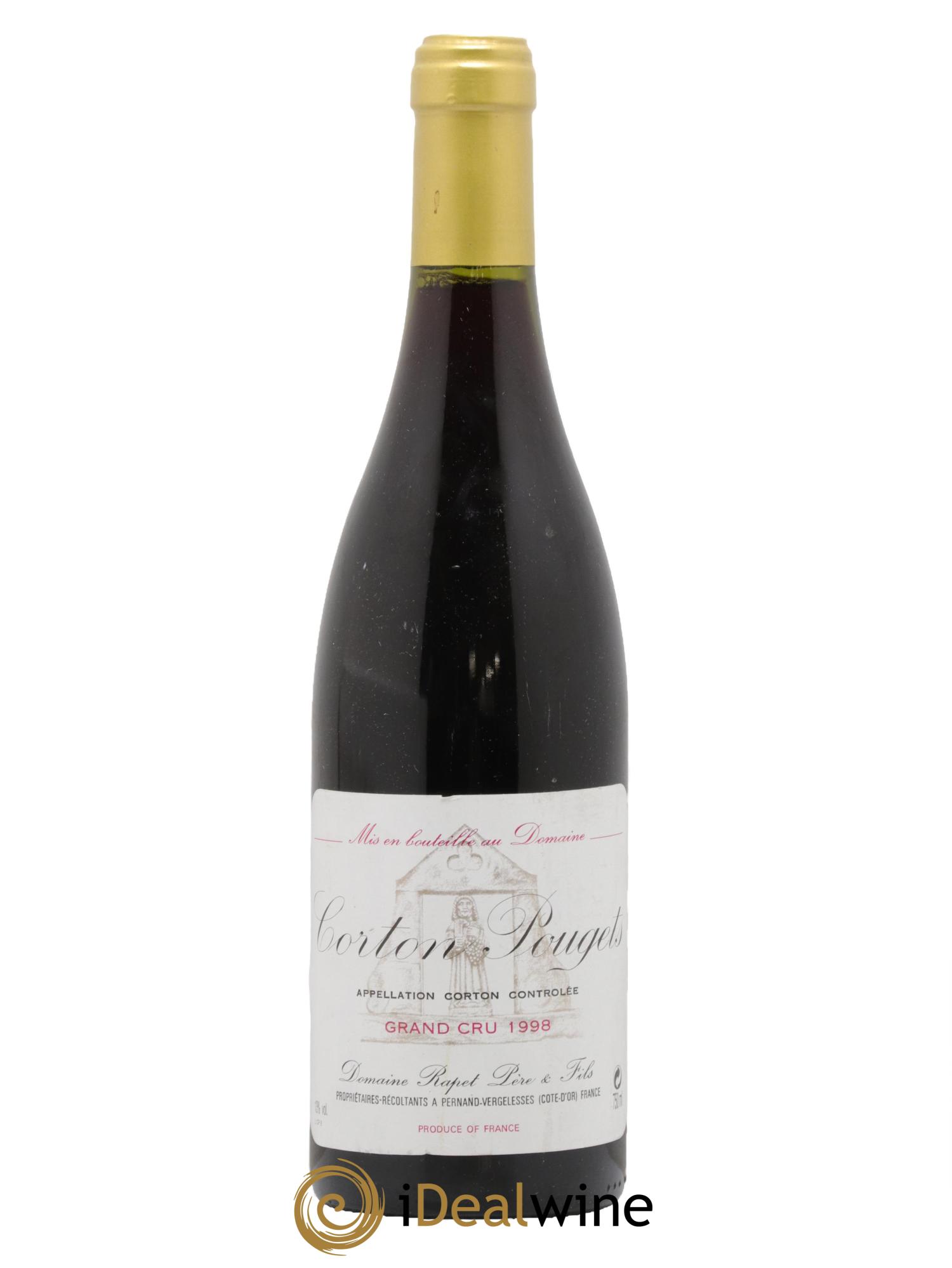 Corton Grand Cru Pougets Rapet Père & Fils 1998 - Lotto di 1 bottiglia - 0