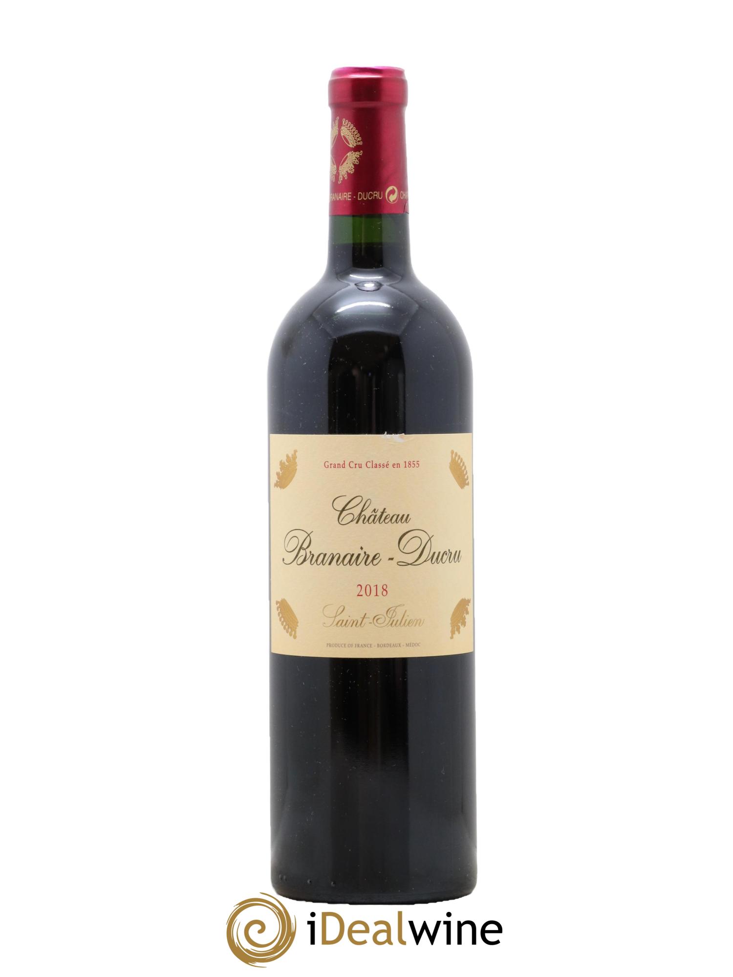 Château Branaire Ducru 4ème Grand Cru Classé 2018 - Lot de 1 bouteille - 0