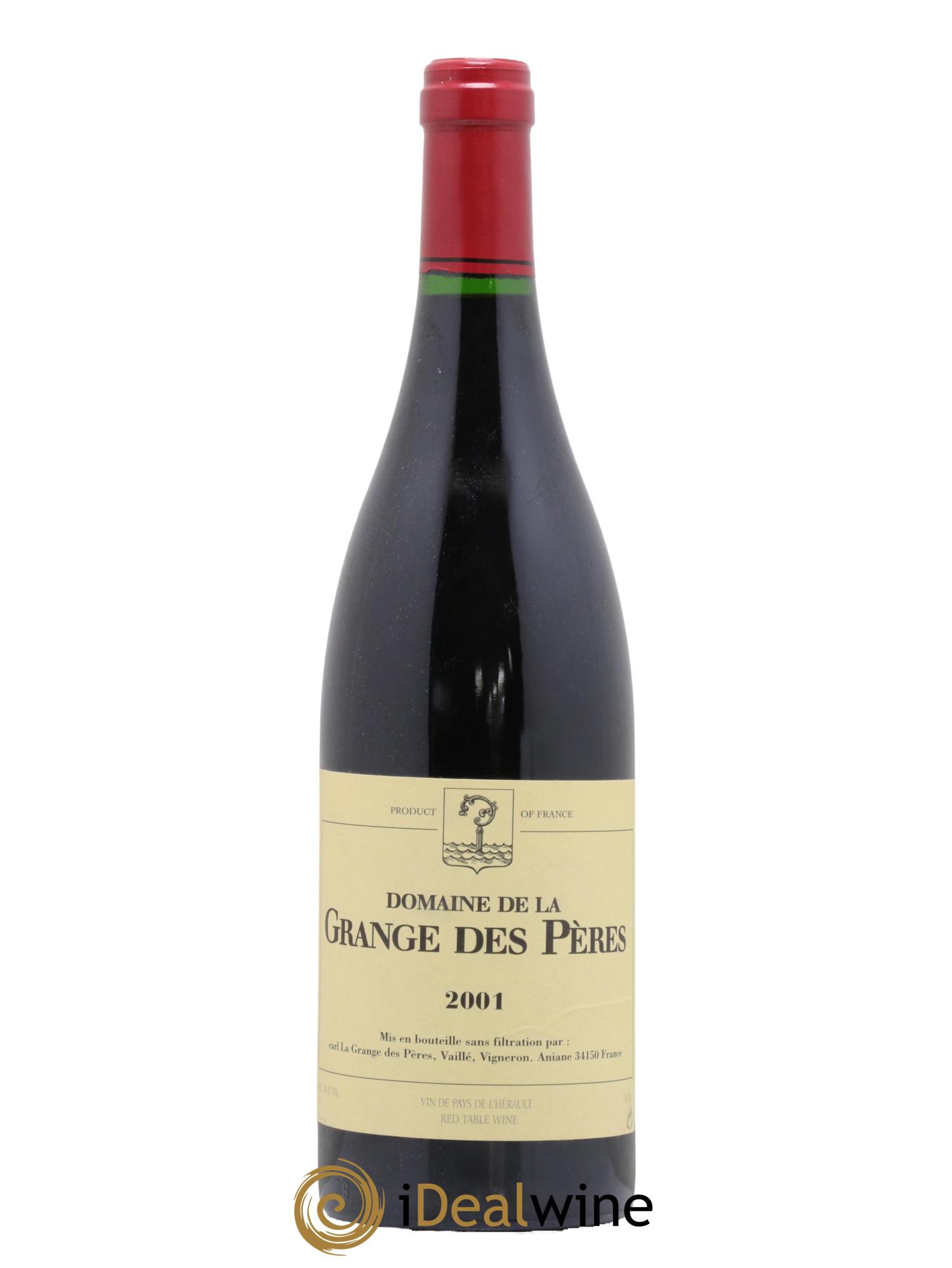 IGP Pays d'Hérault Grange des Pères Laurent Vaillé 2001 - Lot of 1 bottle - 0