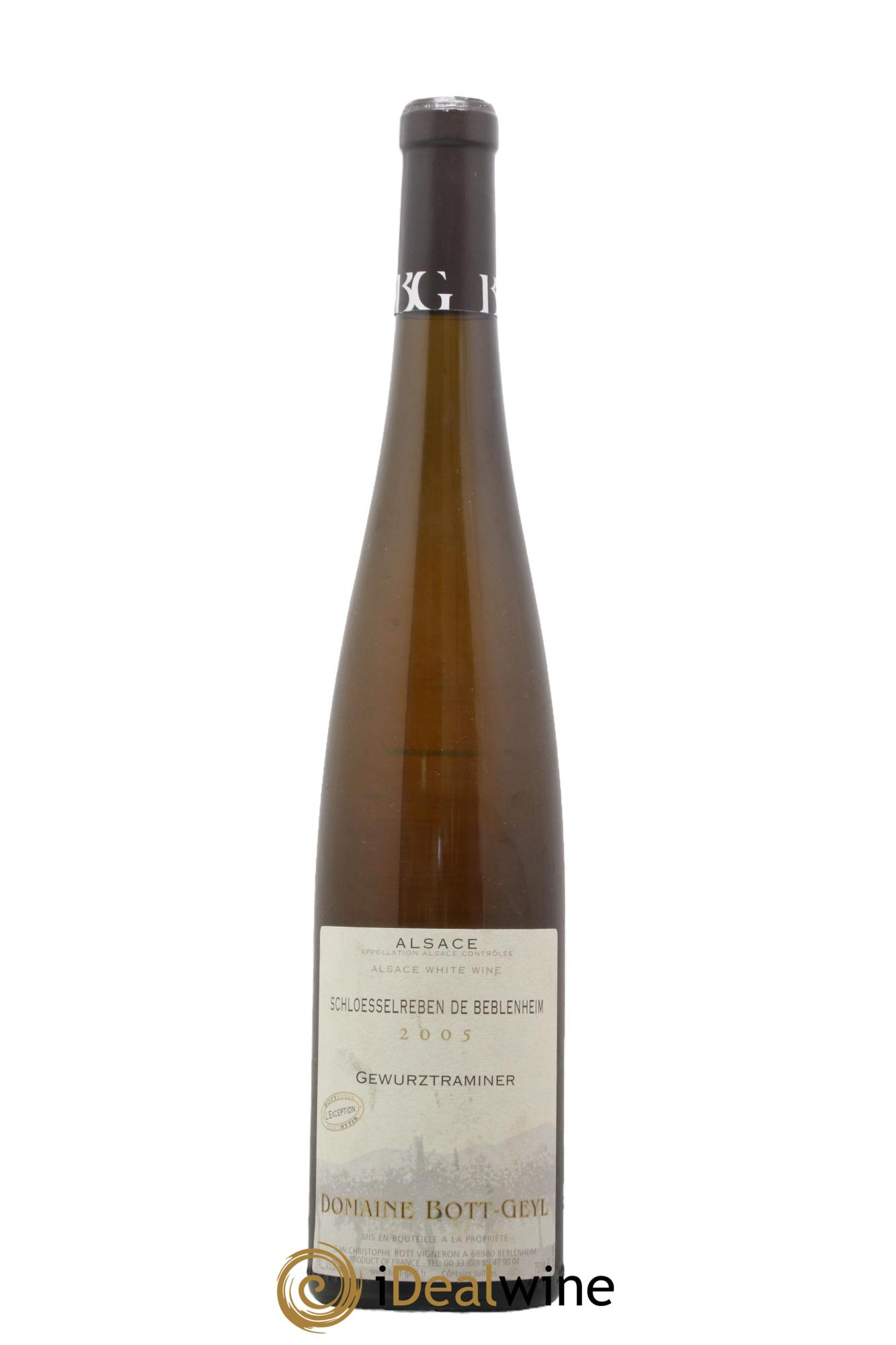 Alsace Gewurztraminer Schloesselreben Séléction de grains nobles Bott-Geyl (Domaine)  2005 - Lotto di 1 bottiglia - 0