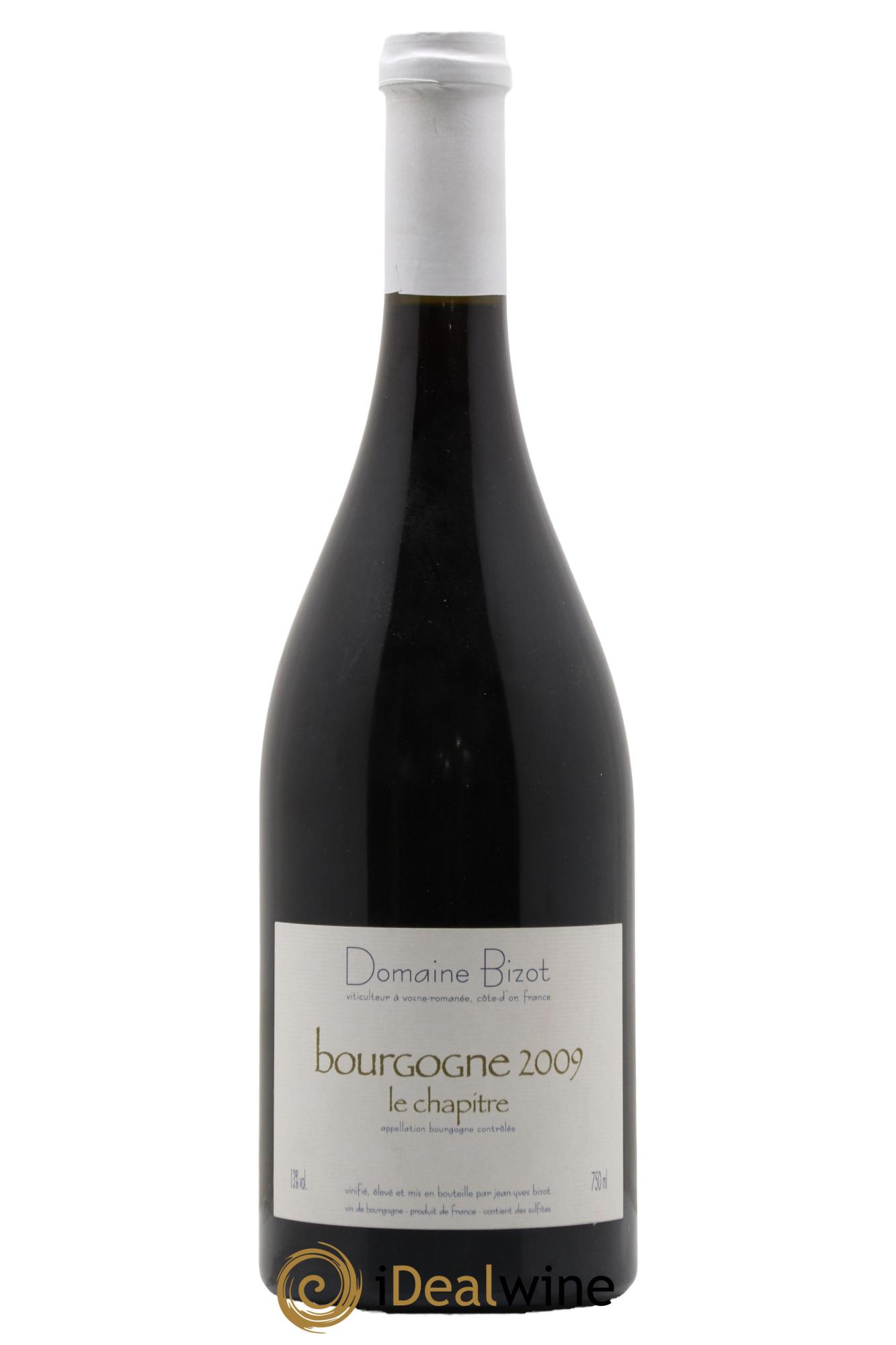 Bourgogne Le Chapitre Bizot (Domaine) 2009 - Posten von 1 Flasche - 0