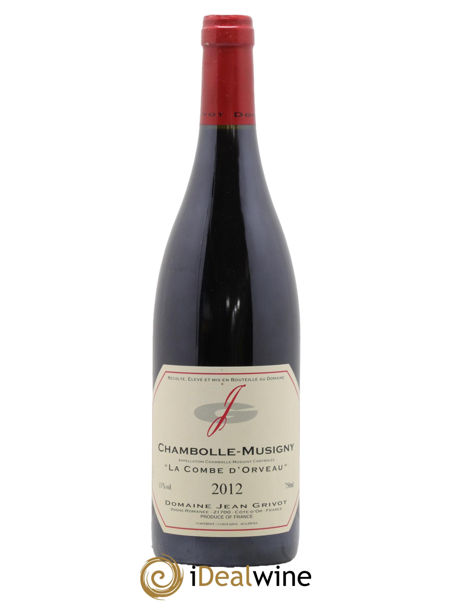 Chambolle-Musigny Combe d'Orveau Jean Grivot 2012 - Lot of 1 bottle - 0