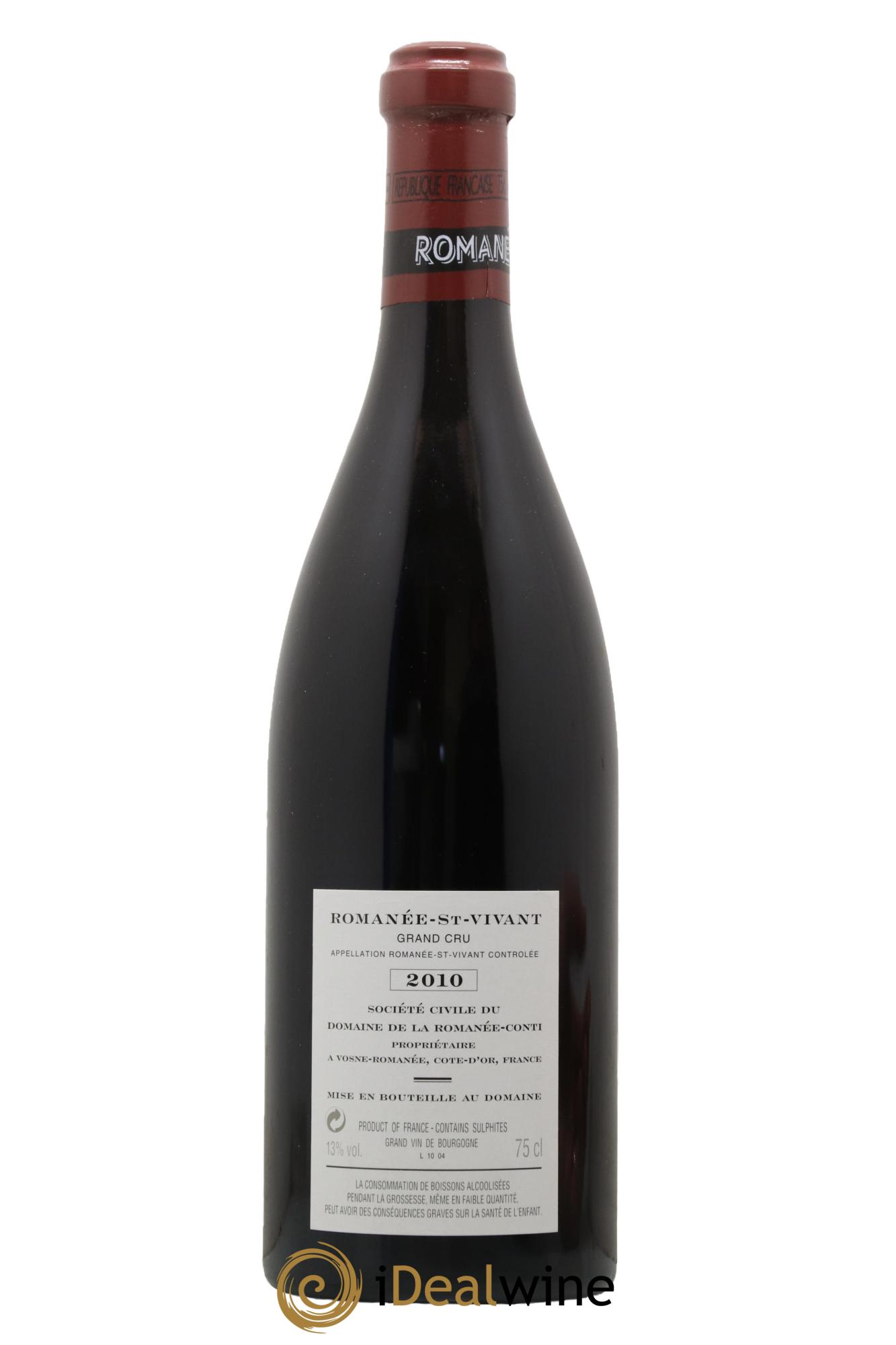 Romanée-Saint-Vivant Grand Cru Domaine de la Romanée-Conti 2010 - Lotto di 1 bottiglia - 1