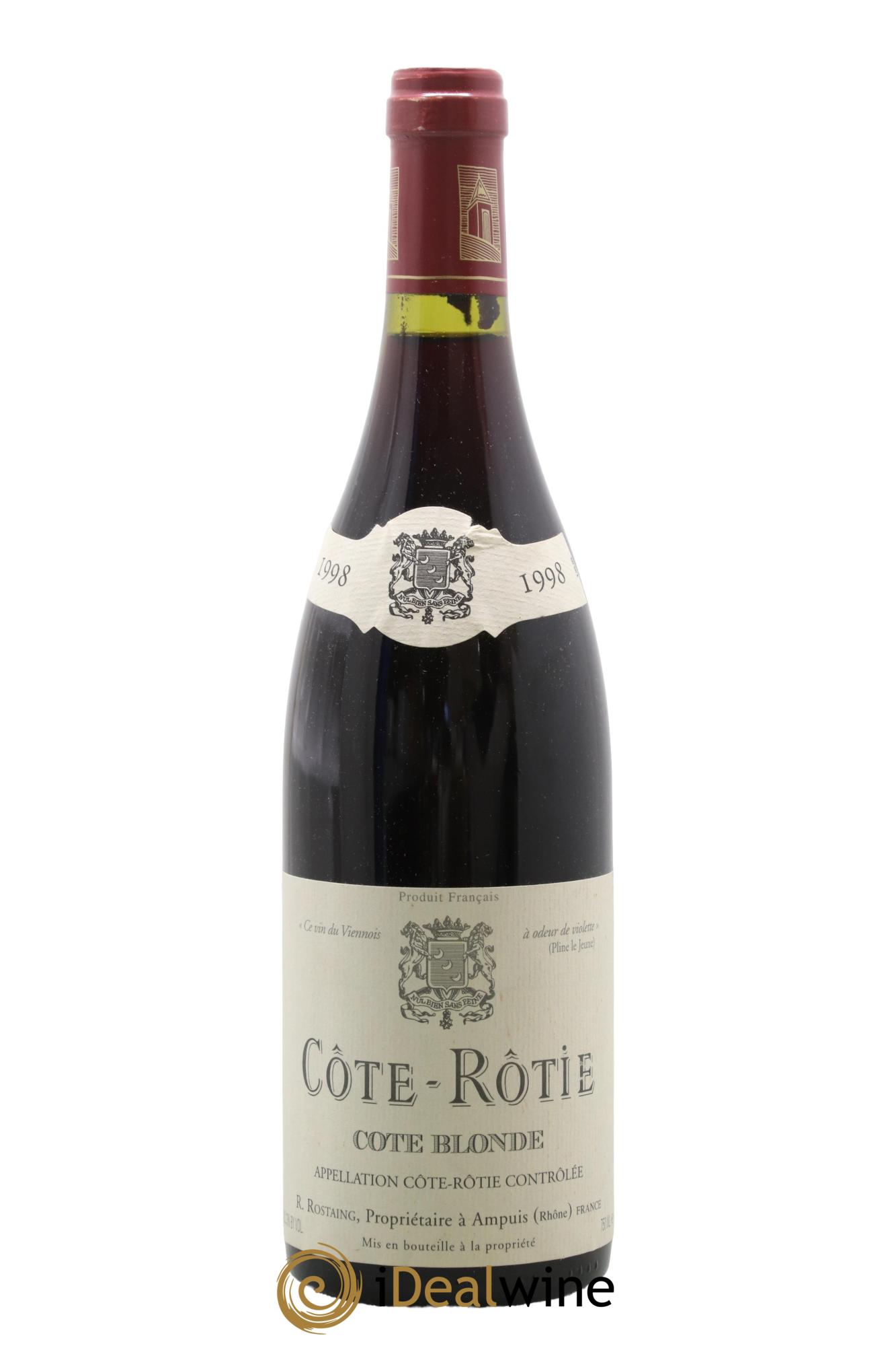 Côte-Rôtie Côte Blonde René Rostaing 1998 - Lotto di 1 bottiglia - 0