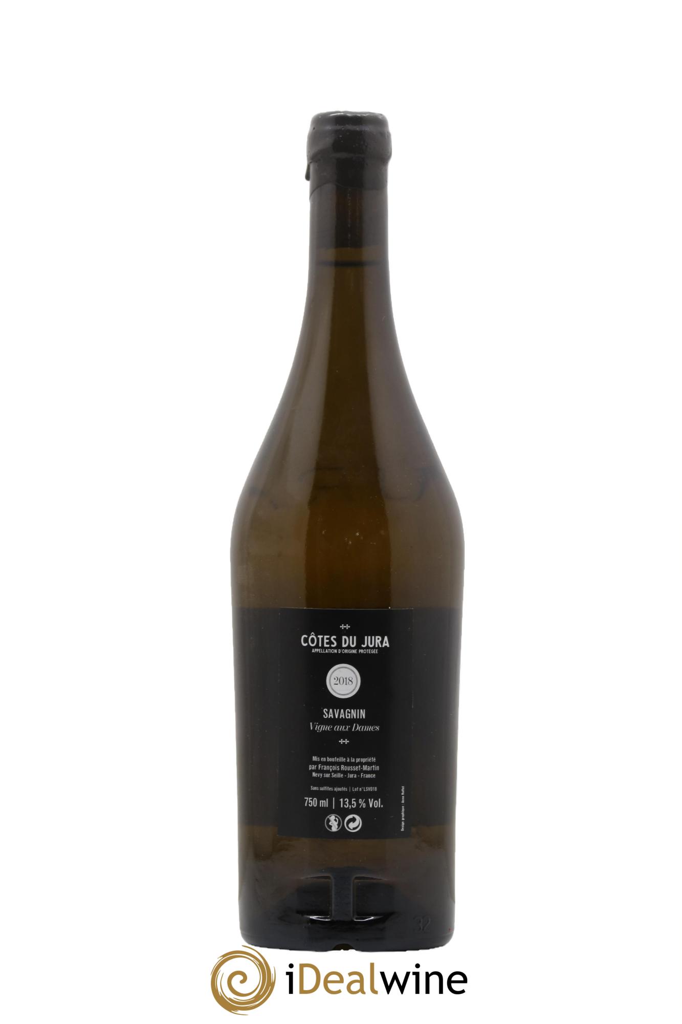 Côtes du Jura Vignes aux Dames François Rousset Martin  2018 - Lot de 1 bouteille - 1