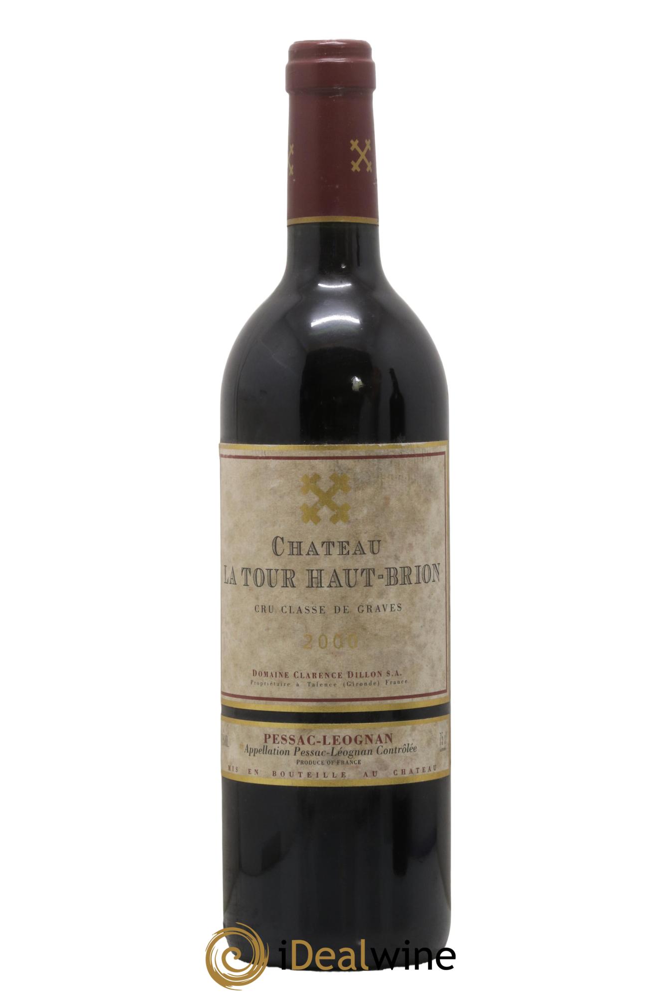 Château la Tour Haut-Brion Cru Classé de Graves  2000 - Lot de 1 bouteille - 0