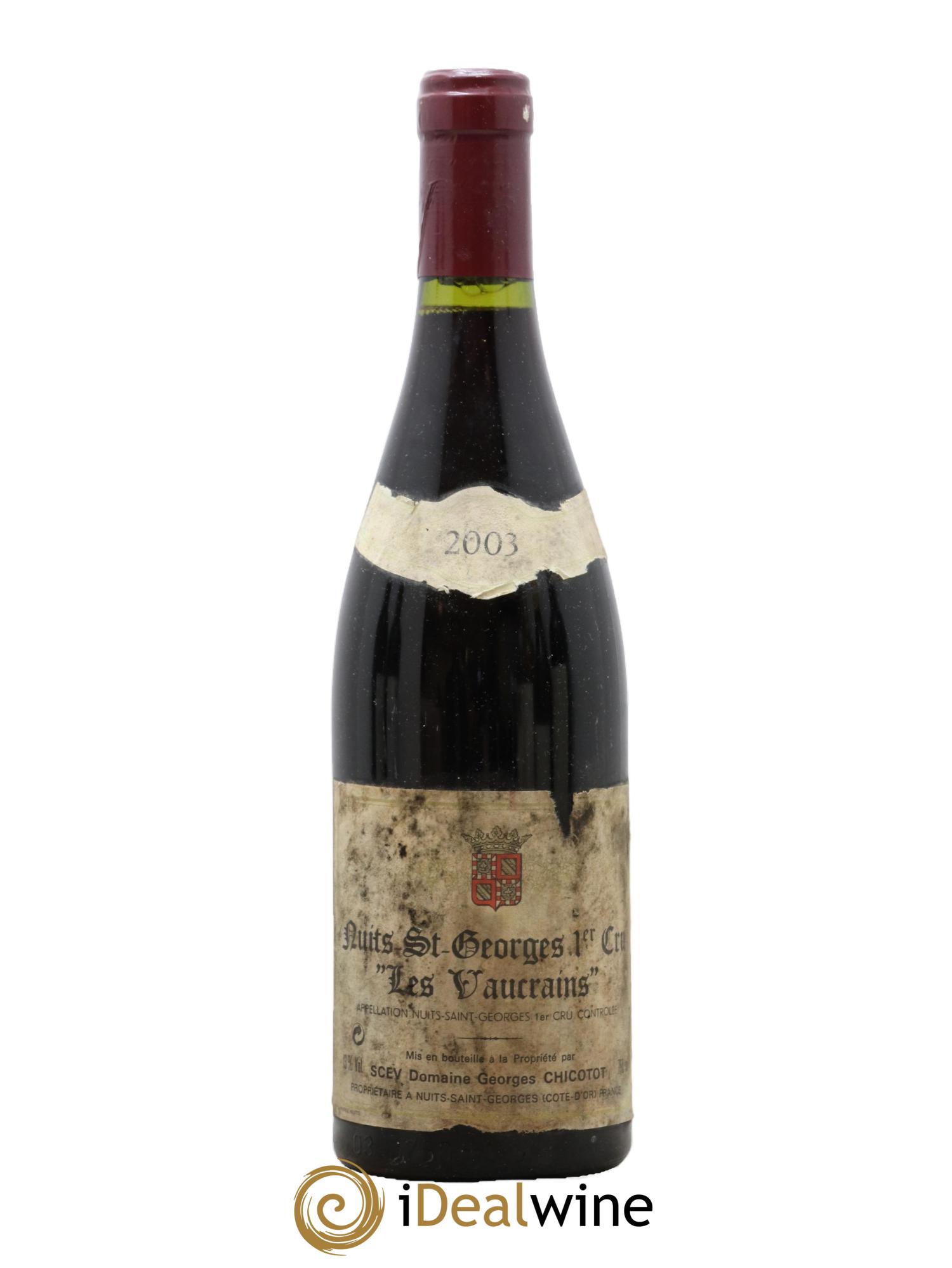 Nuits Saint-Georges 1er Cru Les Vaucrains Chicotot 2003 - Posten von 1 Flasche - 0