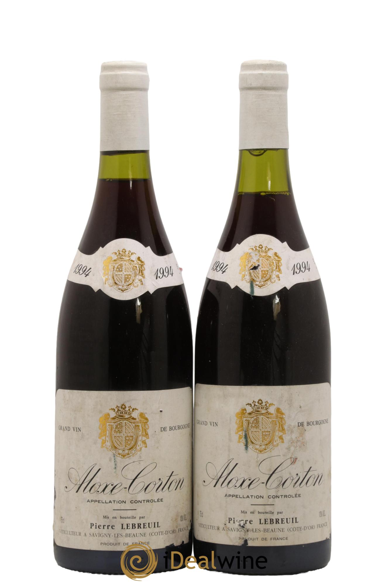 Aloxe-Corton Domaine Pierre Lebreuil 1994 - Lot of 2 bottles - 0